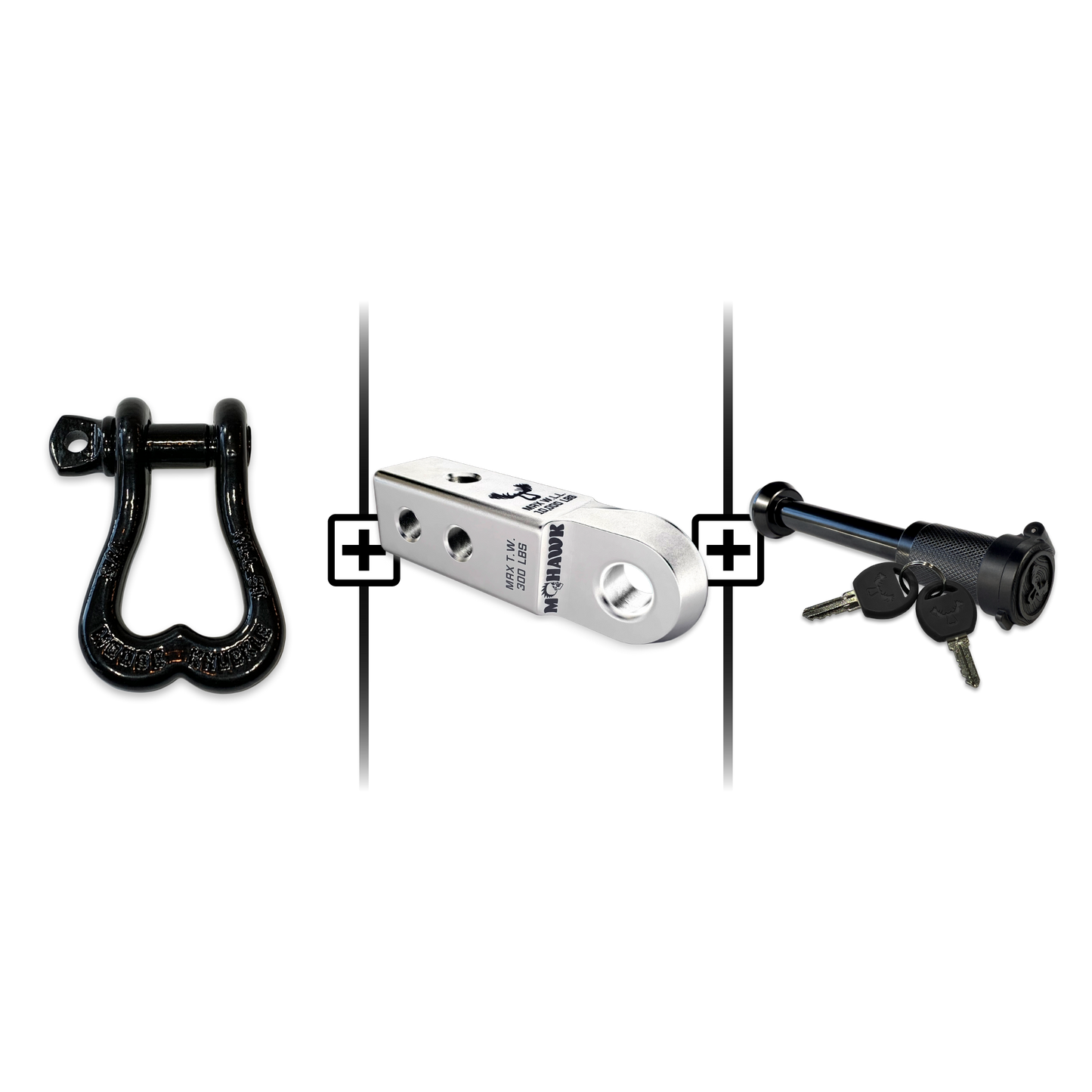 XL Shackle 3/4 Mohawk Receiver 2.0 Hitch Pin Bundle
