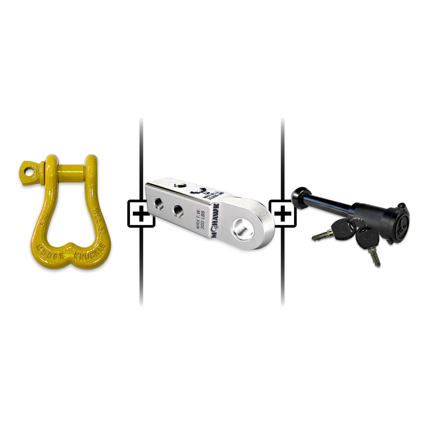 XL Shackle 3/4 Mohawk Receiver 2.0 Hitch Pin Bundle