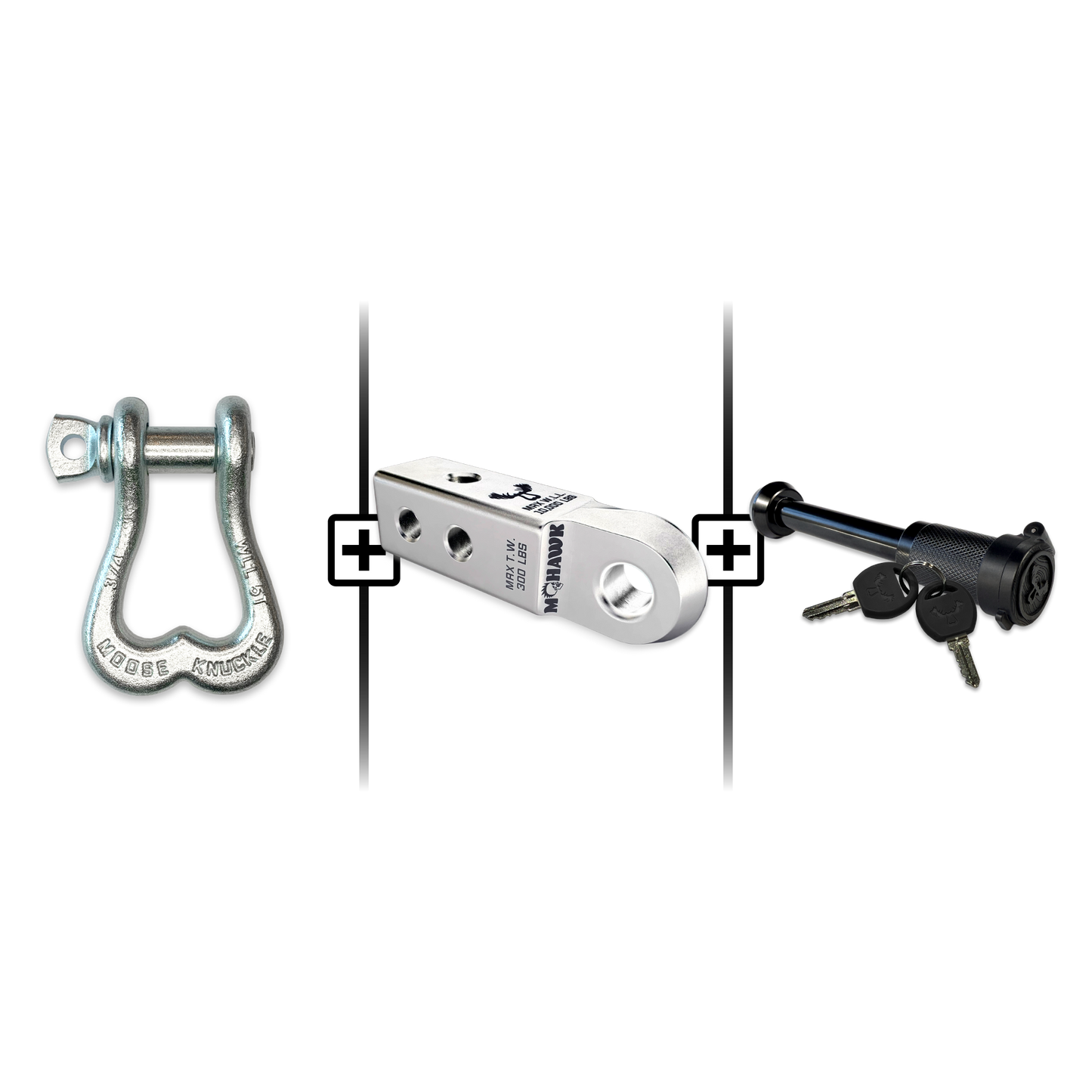 XL Shackle 3/4 Mohawk Receiver 2.0 Hitch Pin Bundle