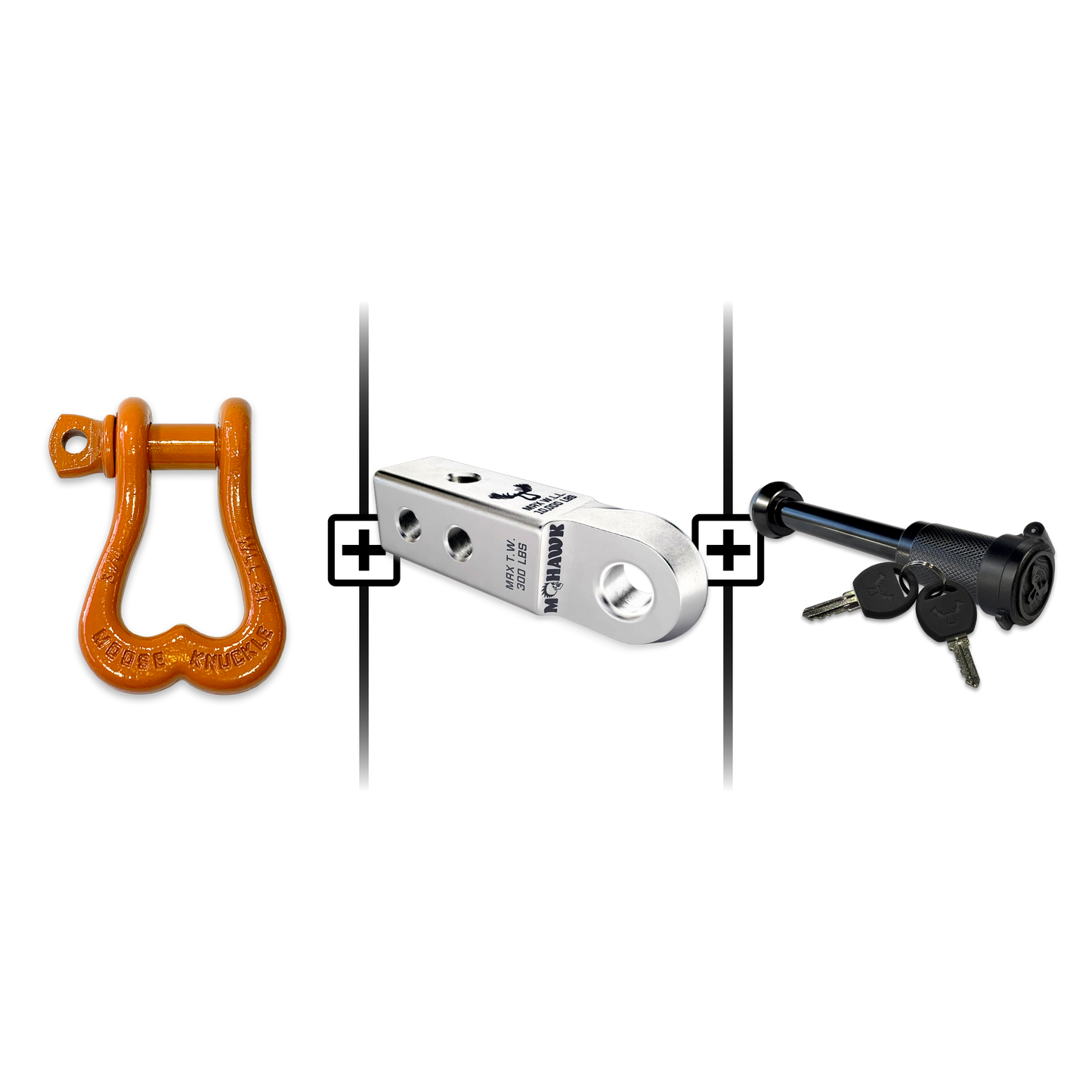 XL Shackle 3/4 Mohawk Receiver 2.0 Hitch Pin Bundle