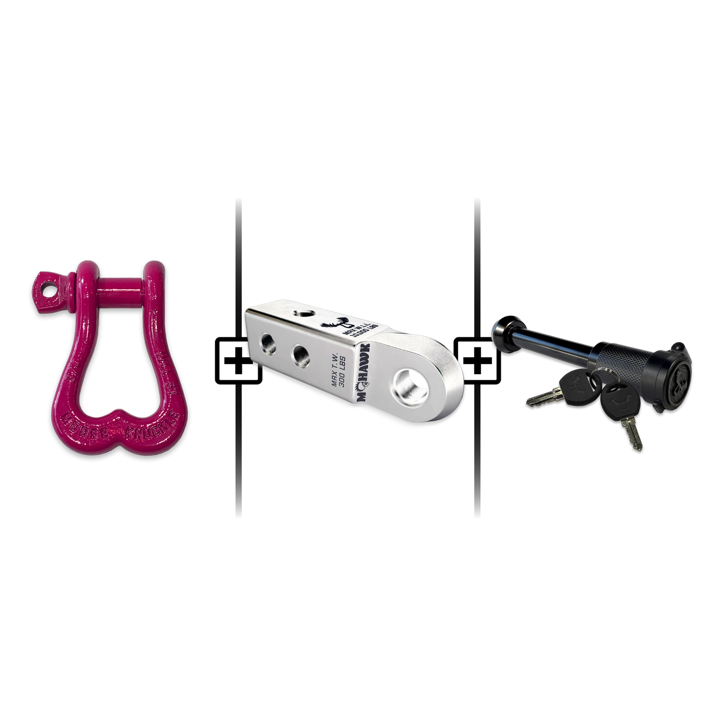 XL Shackle 3/4 Mohawk Receiver 2.0 Hitch Pin Bundle