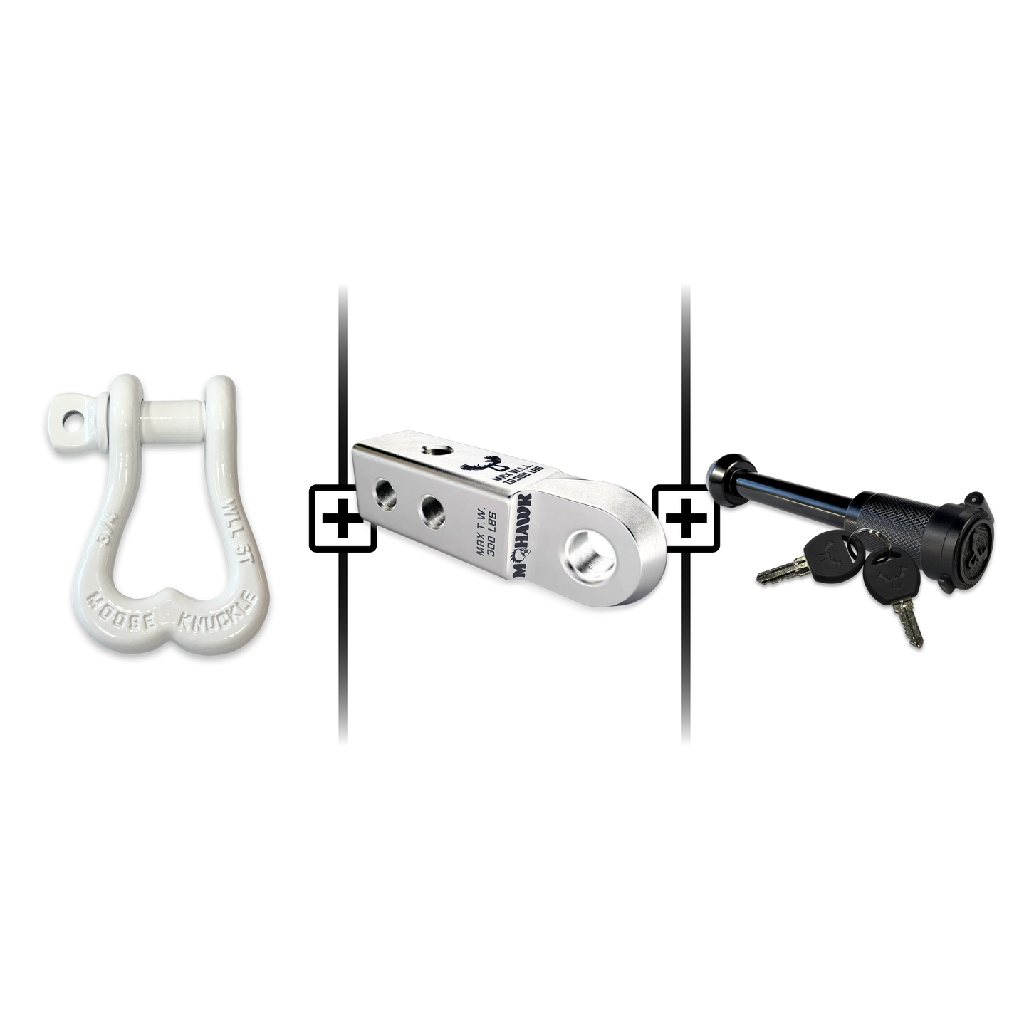XL Shackle 3/4 Mohawk Receiver 2.0 Hitch Pin Bundle