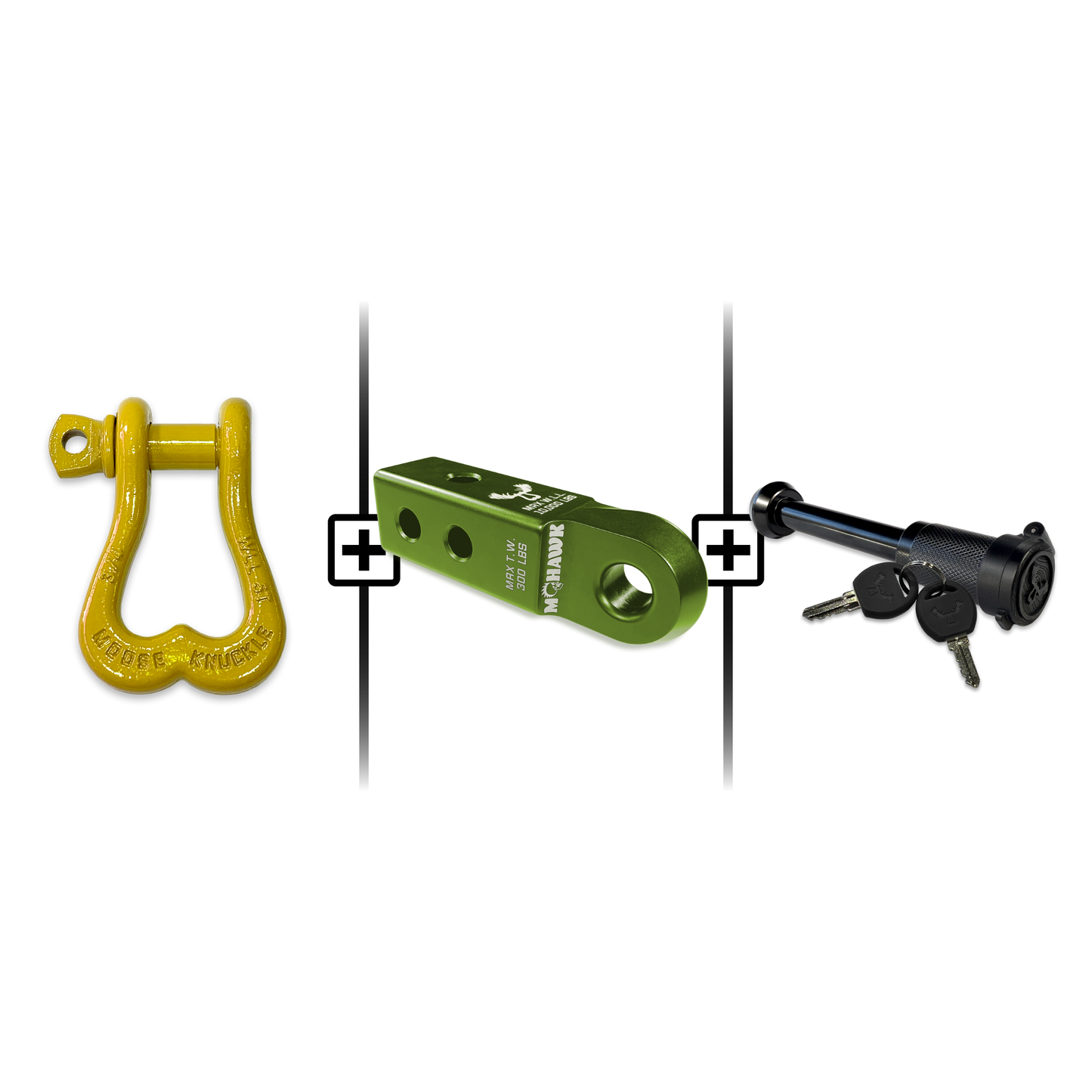 XL Shackle 3/4 Mohawk Receiver 2.0 Hitch Pin Bundle