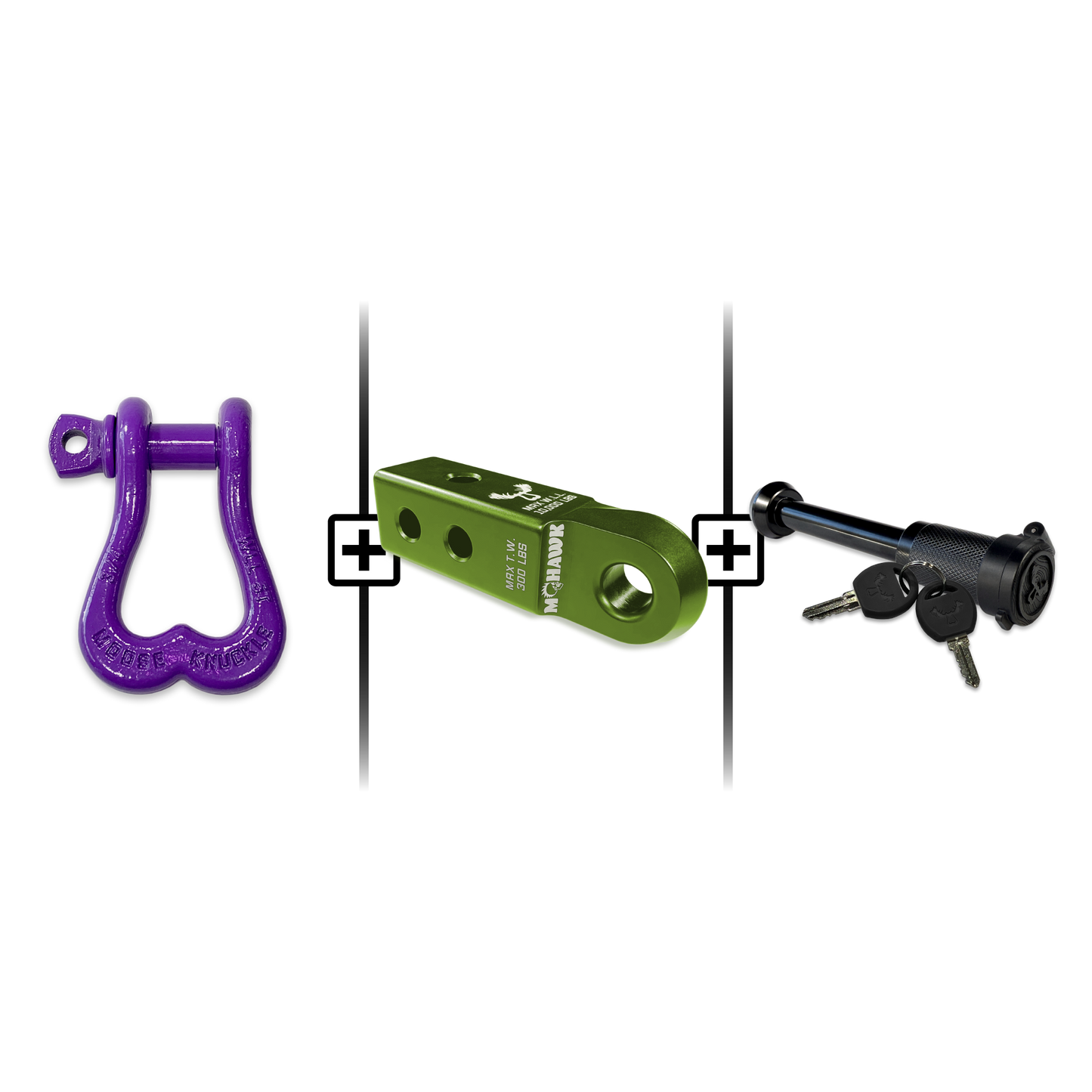 XL Shackle 3/4 Mohawk Receiver 2.0 Hitch Pin Bundle