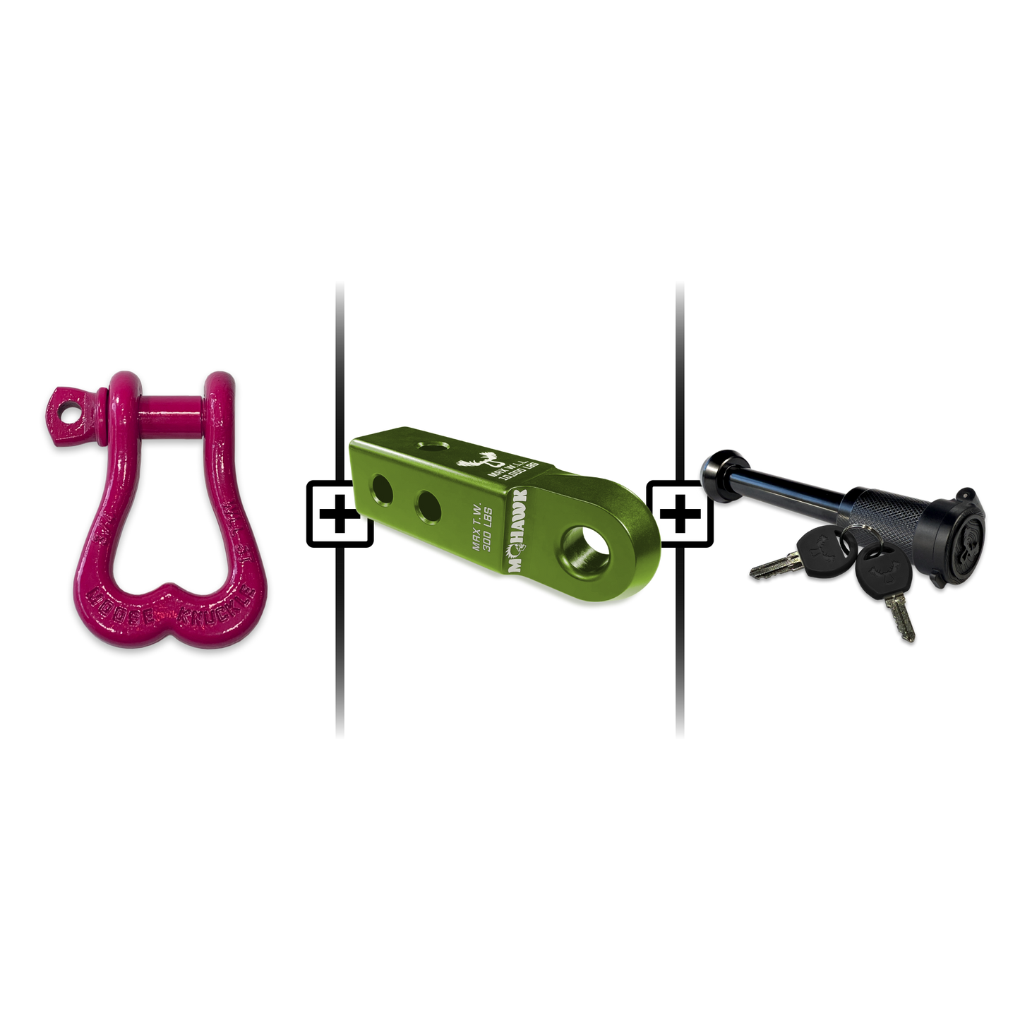 XL Shackle 3/4 Mohawk Receiver 2.0 Hitch Pin Bundle