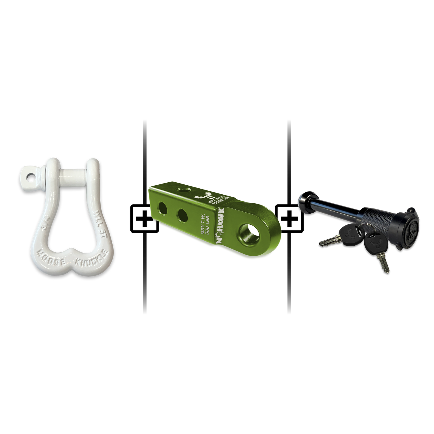 XL Shackle 3/4 Mohawk Receiver 2.0 Hitch Pin Bundle