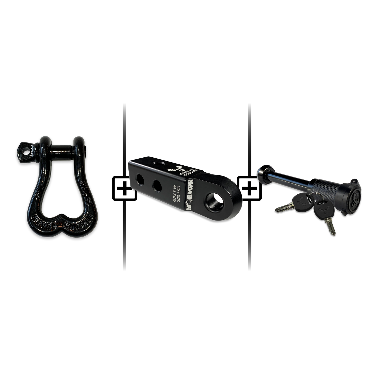 XL Shackle 3/4 Mohawk Receiver 2.0 Hitch Pin Bundle