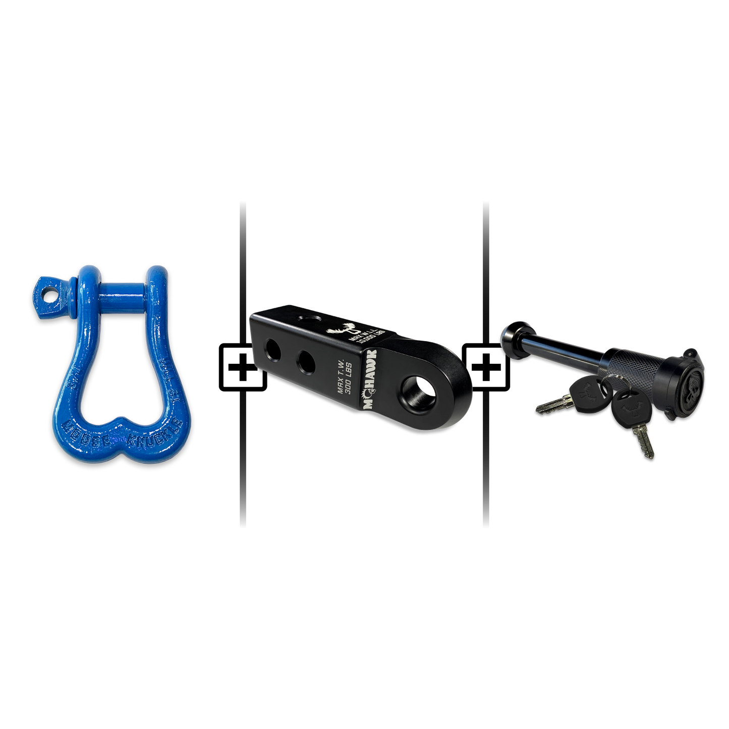 XL Shackle 3/4 Mohawk Receiver 2.0 Hitch Pin Bundle