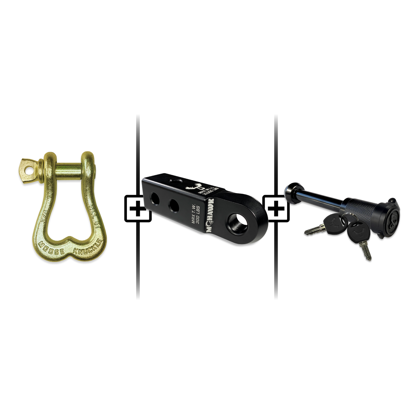 XL Shackle 3/4 Mohawk Receiver 2.0 Hitch Pin Bundle