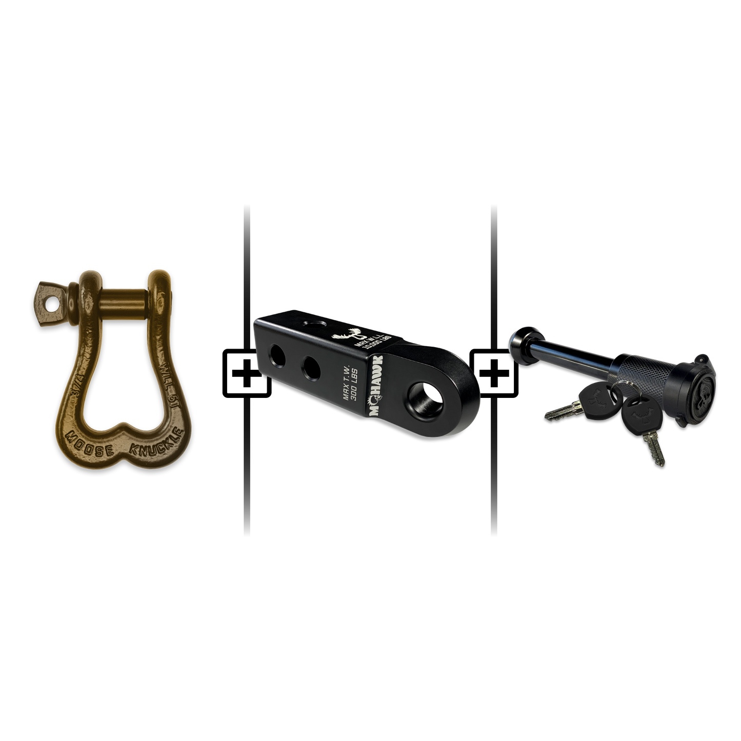 XL Shackle 3/4 Mohawk Receiver 2.0 Hitch Pin Bundle