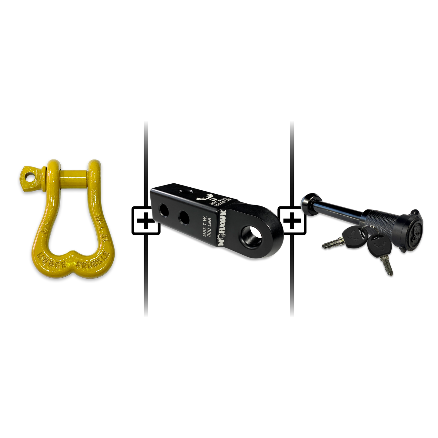 XL Shackle 3/4 Mohawk Receiver 2.0 Hitch Pin Bundle