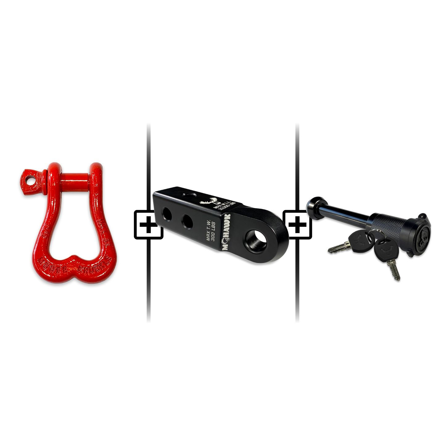 XL Shackle 3/4 Mohawk Receiver 2.0 Hitch Pin Bundle