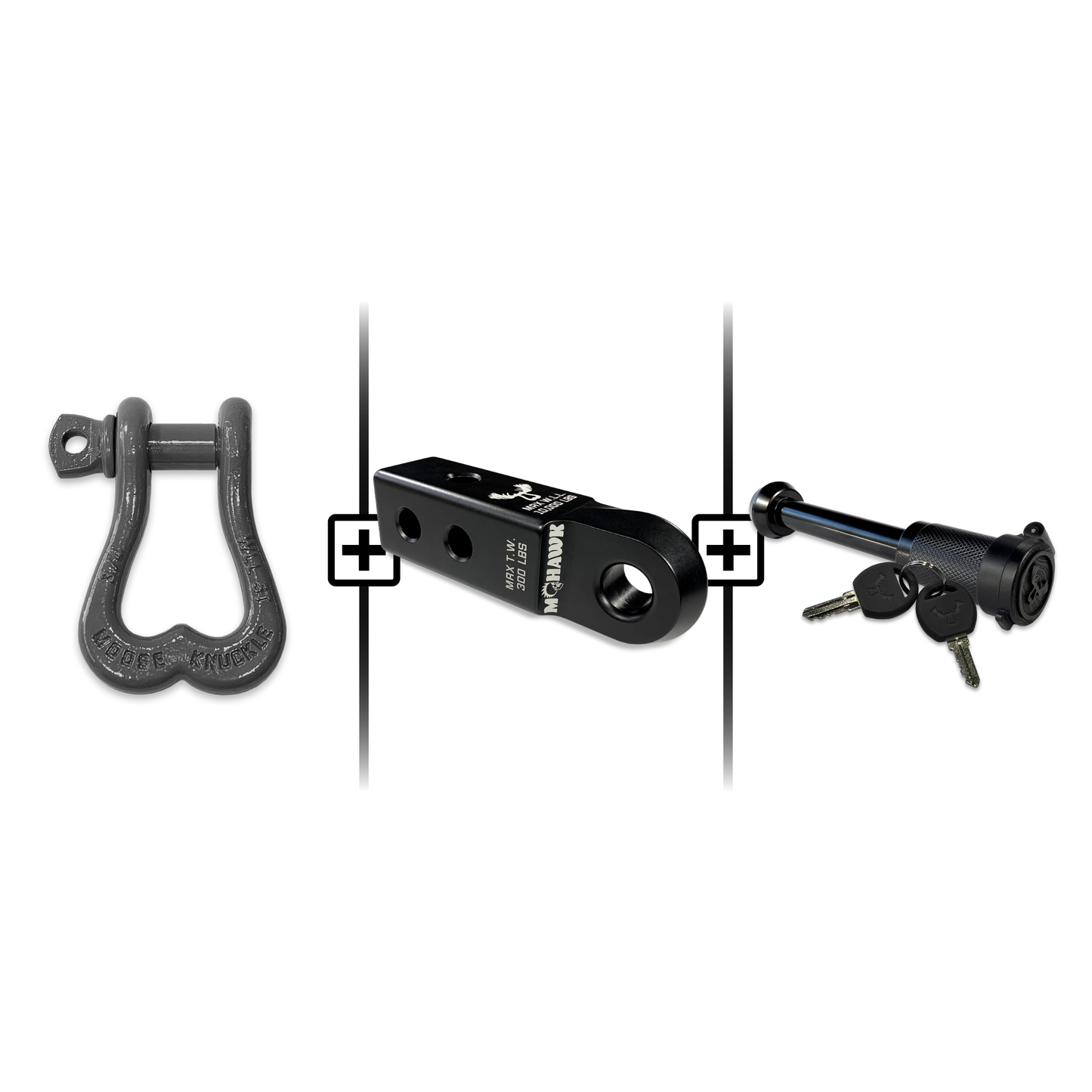 XL Shackle 3/4 Mohawk Receiver 2.0 Hitch Pin Bundle