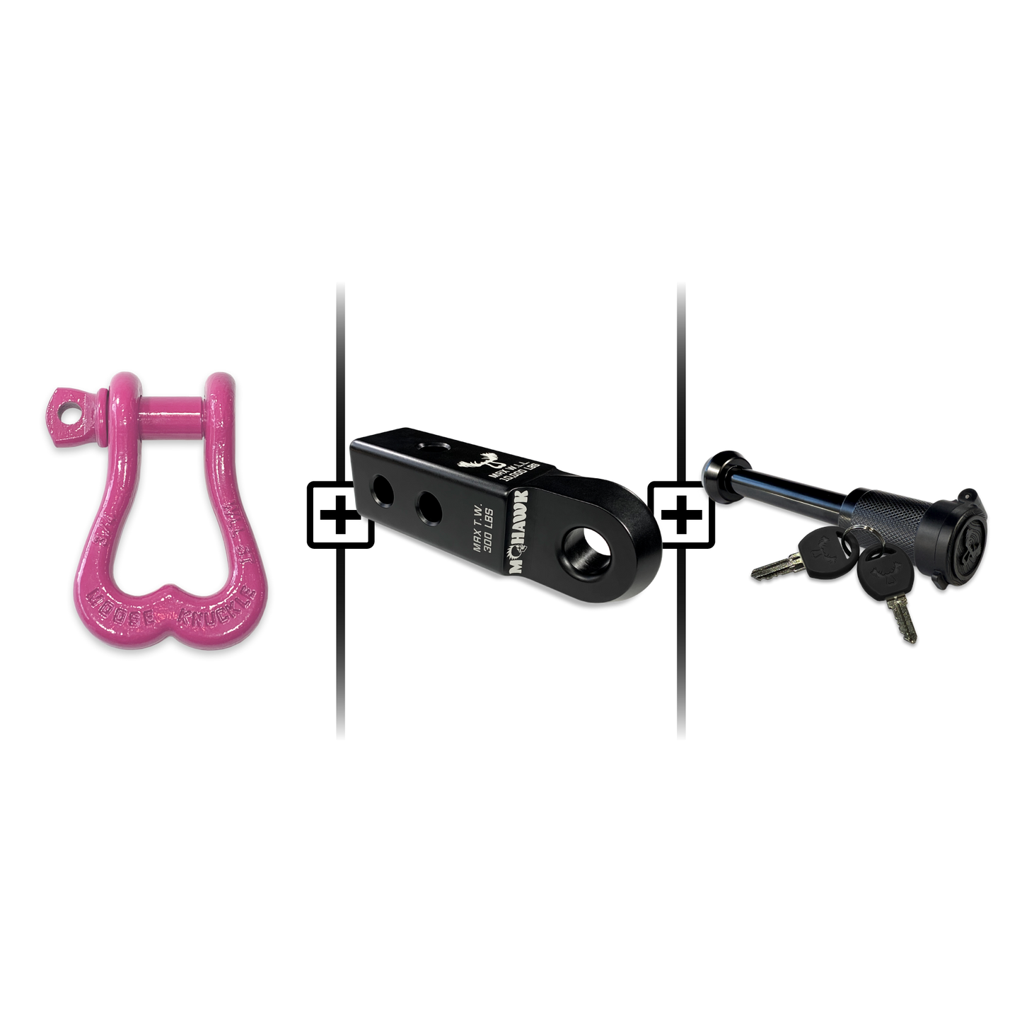 XL Shackle 3/4 Mohawk Receiver 2.0 Hitch Pin Bundle