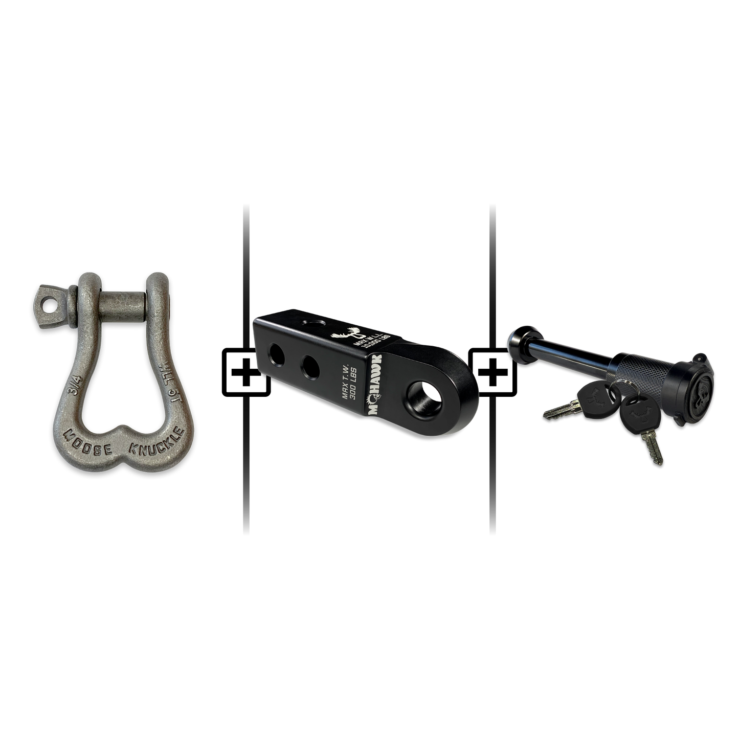 XL Shackle 3/4 Mohawk Receiver 2.0 Hitch Pin Bundle