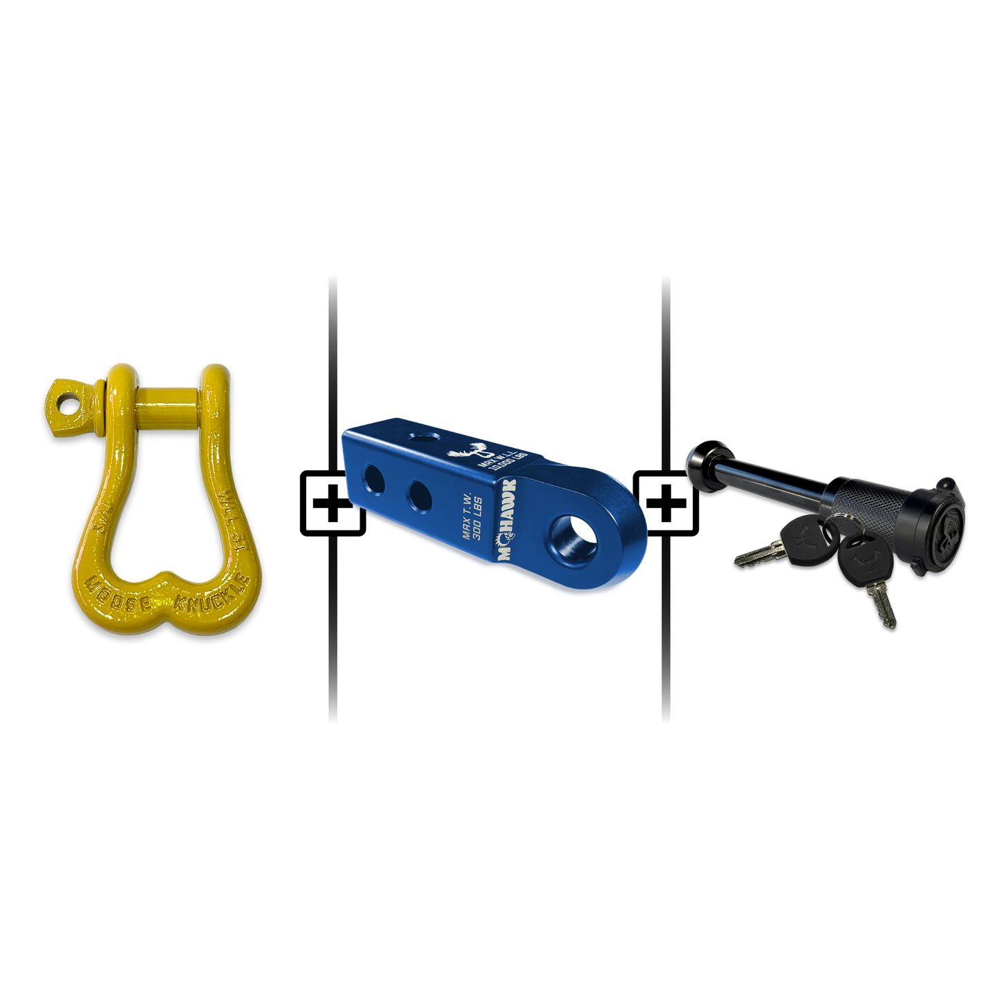 XL Shackle 3/4 Mohawk Receiver 2.0 Hitch Pin Bundle