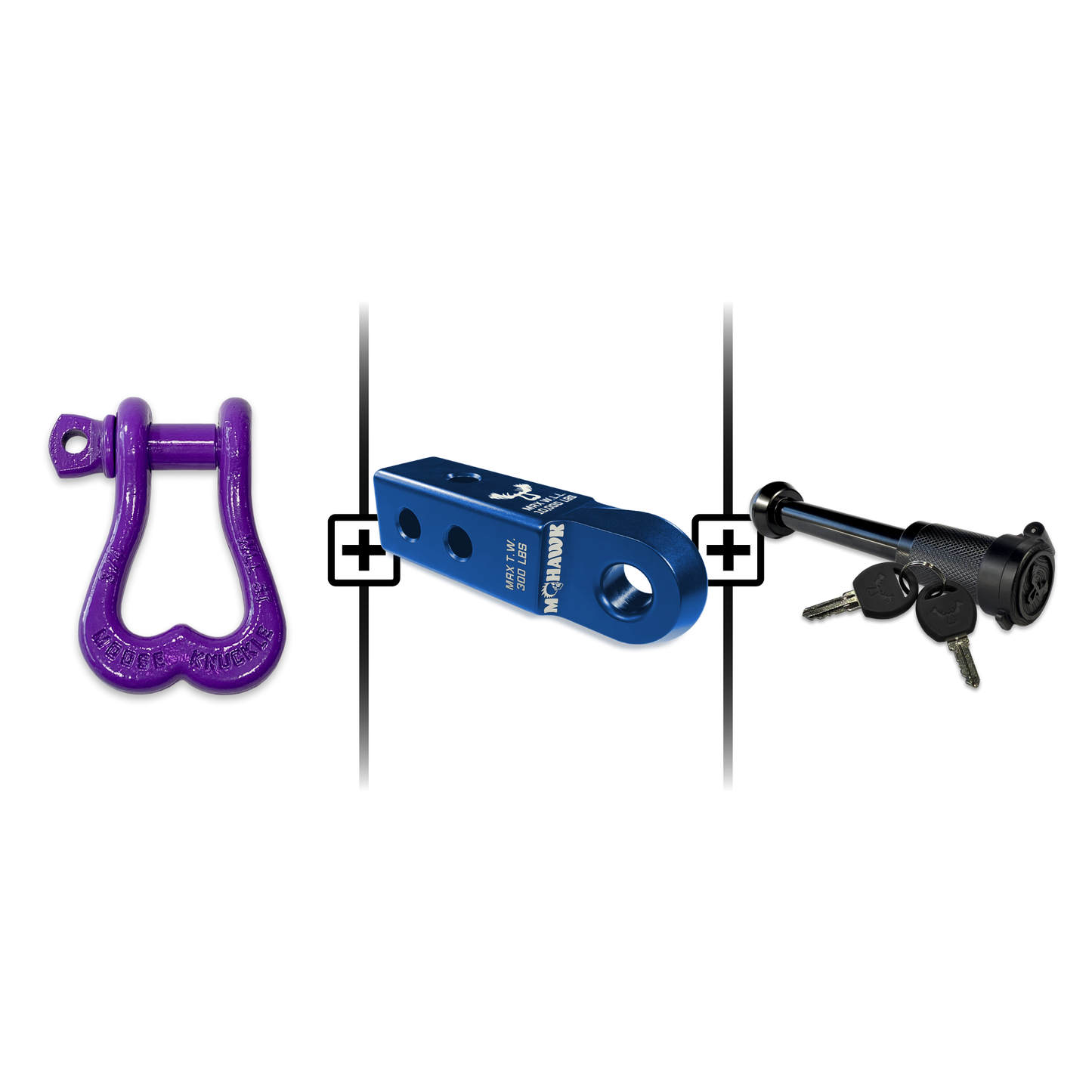 XL Shackle 3/4 Mohawk Receiver 2.0 Hitch Pin Bundle