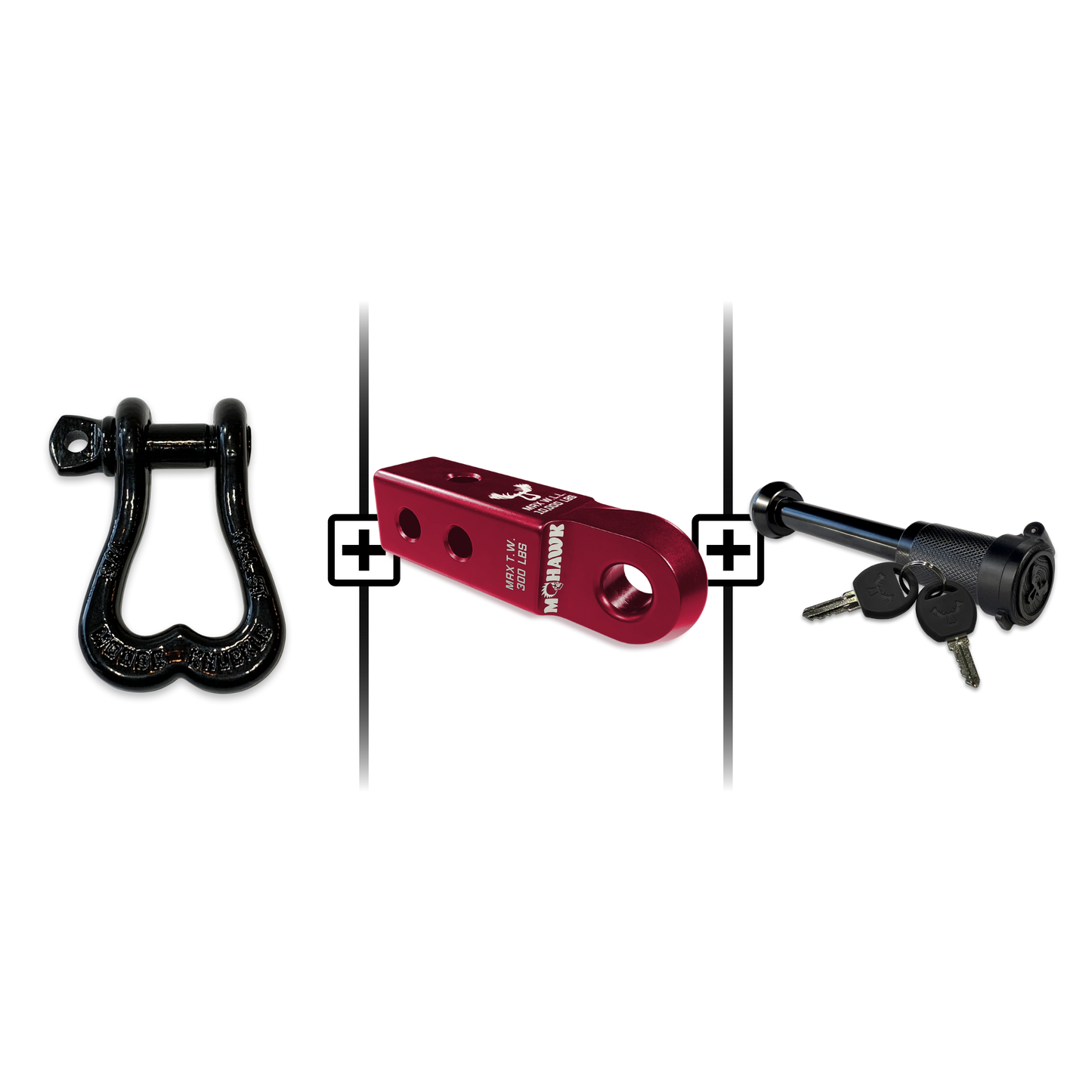 XL Shackle 3/4 Mohawk Receiver 2.0 Hitch Pin Bundle