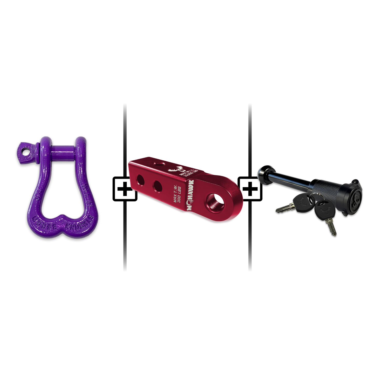 XL Shackle 3/4 Mohawk Receiver 2.0 Hitch Pin Bundle