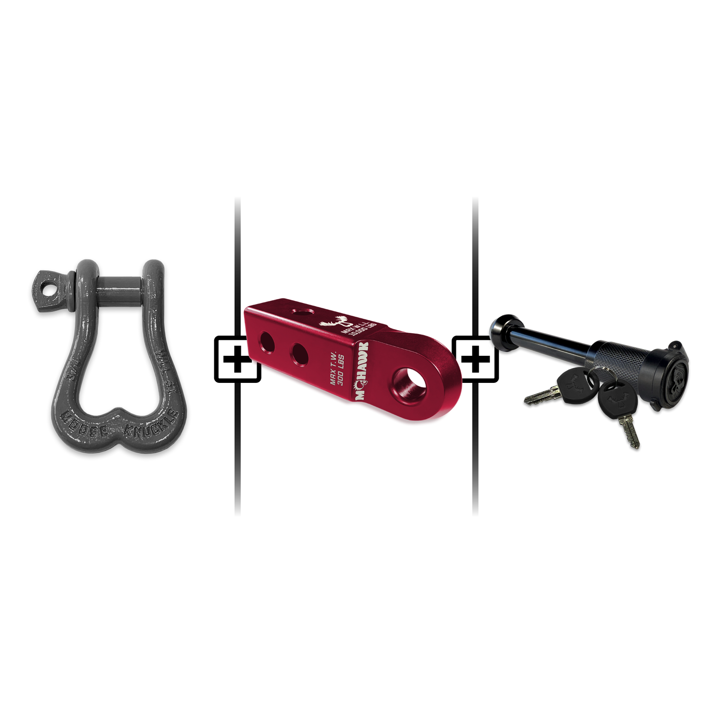 XL Shackle 3/4 Mohawk Receiver 2.0 Hitch Pin Bundle