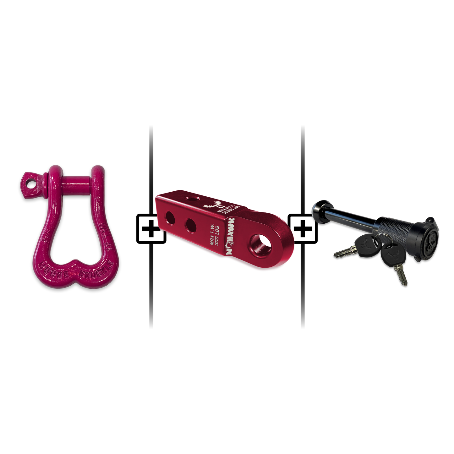 XL Shackle 3/4 Mohawk Receiver 2.0 Hitch Pin Bundle