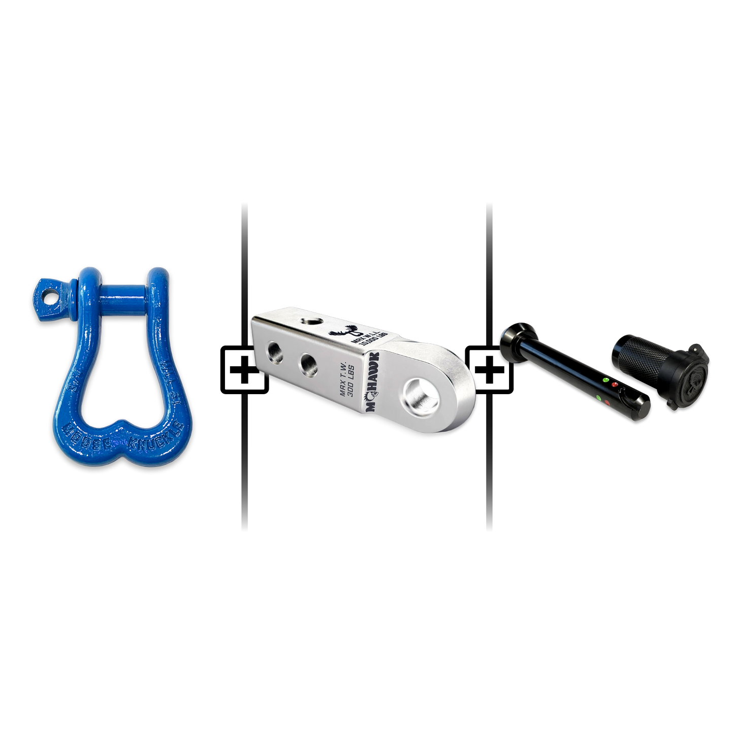 XL Shackle 3/4 Mohawk Receiver 2.0 Hitch Pin Bundle
