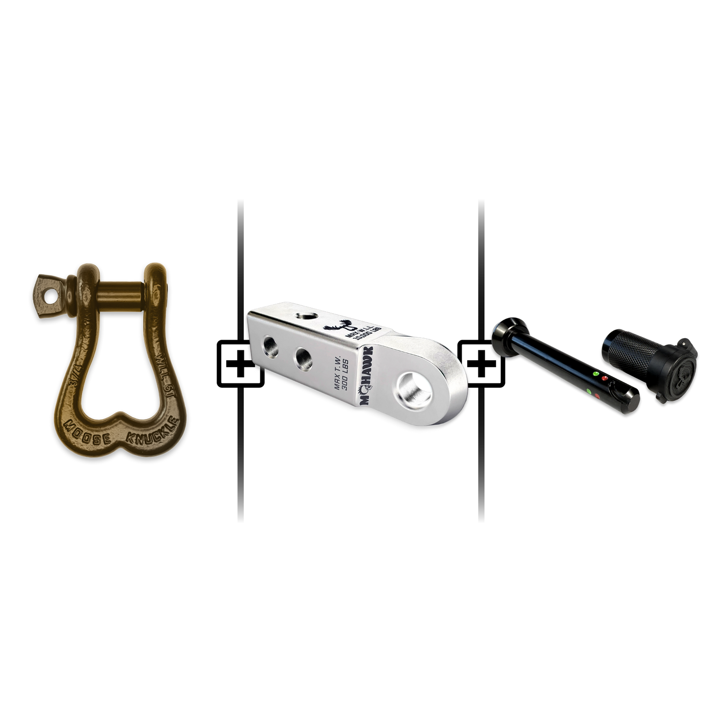 XL Shackle 3/4 Mohawk Receiver 2.0 Hitch Pin Bundle
