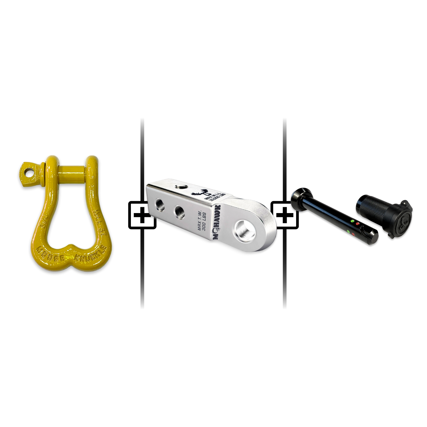 XL Shackle 3/4 Mohawk Receiver 2.0 Hitch Pin Bundle