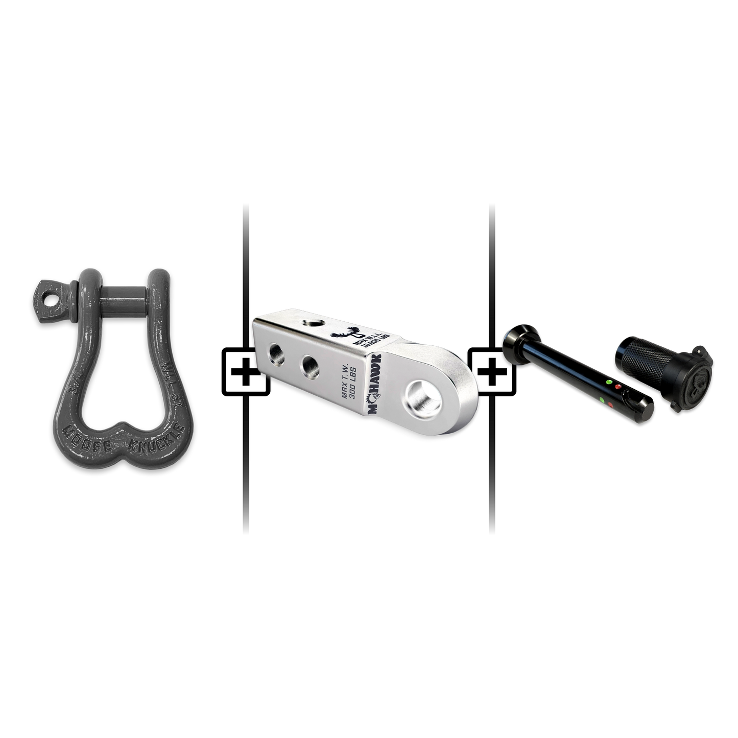 XL Shackle 3/4 Mohawk Receiver 2.0 Hitch Pin Bundle