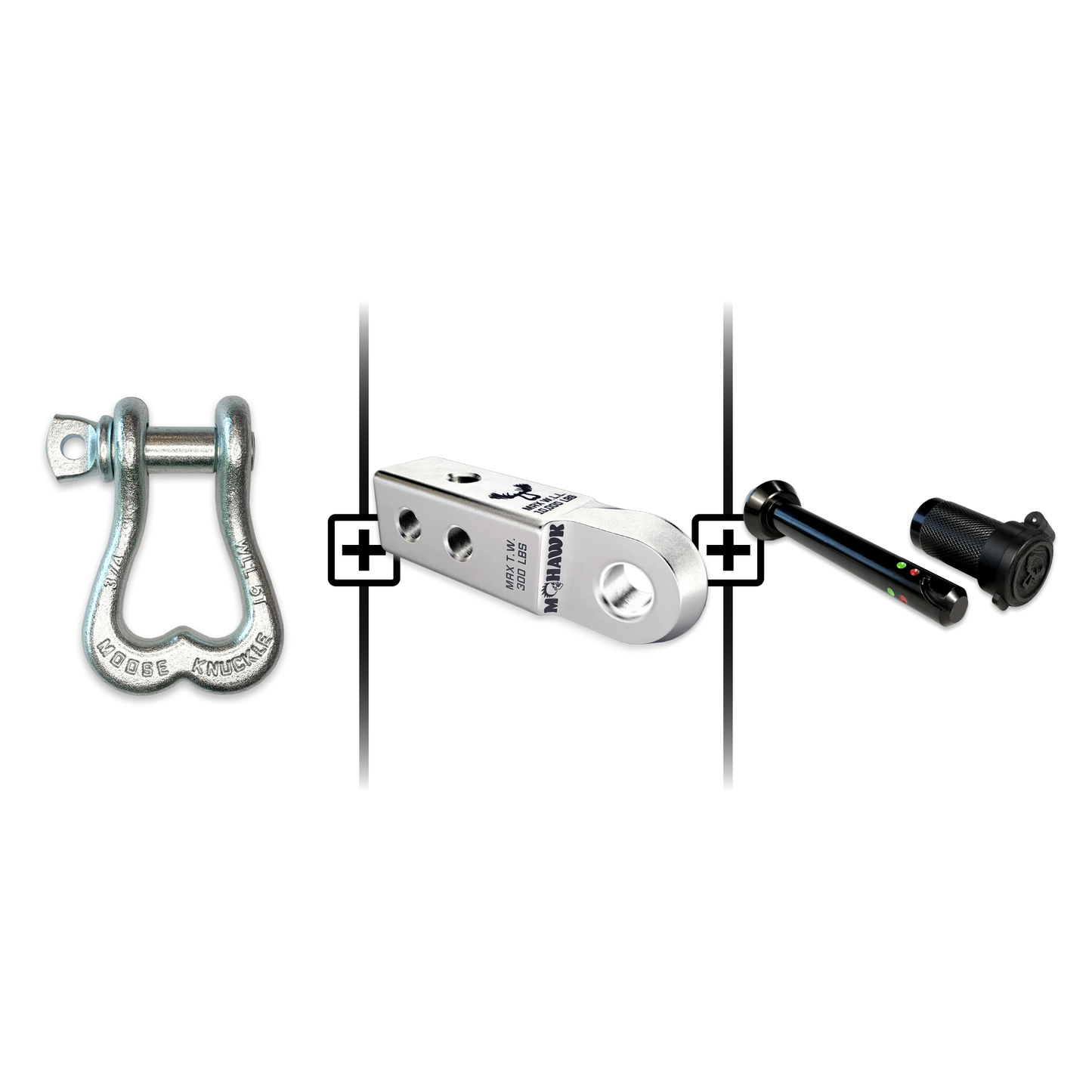 XL Shackle 3/4 Mohawk Receiver 2.0 Hitch Pin Bundle