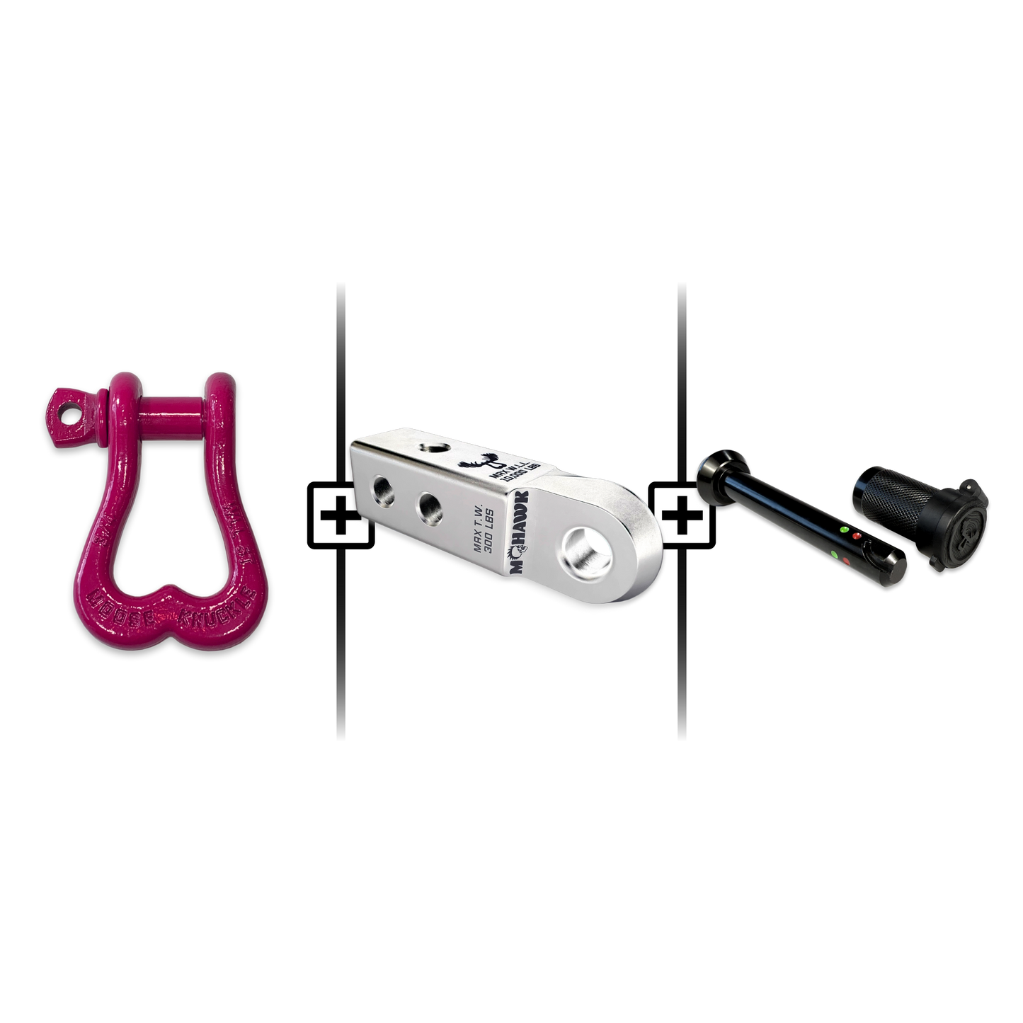 XL Shackle 3/4 Mohawk Receiver 2.0 Hitch Pin Bundle