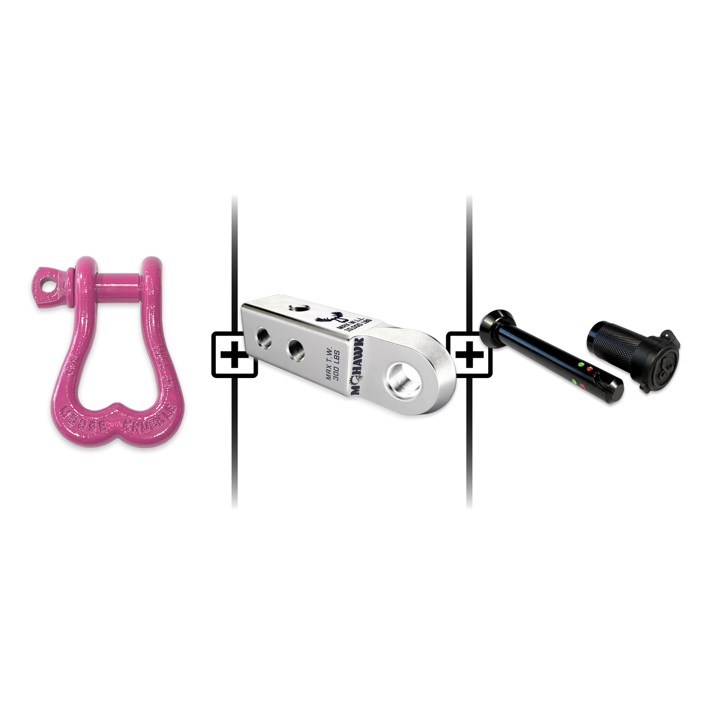 XL Shackle 3/4 Mohawk Receiver 2.0 Hitch Pin Bundle