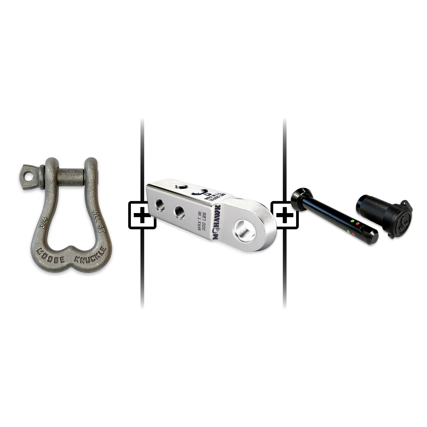 XL Shackle 3/4 Mohawk Receiver 2.0 Hitch Pin Bundle