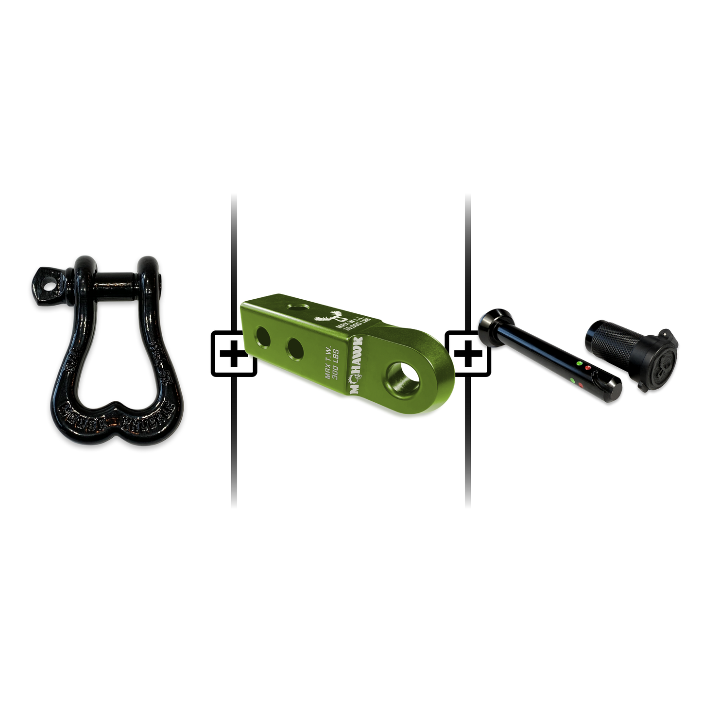 XL Shackle 3/4 Mohawk Receiver 2.0 Hitch Pin Bundle
