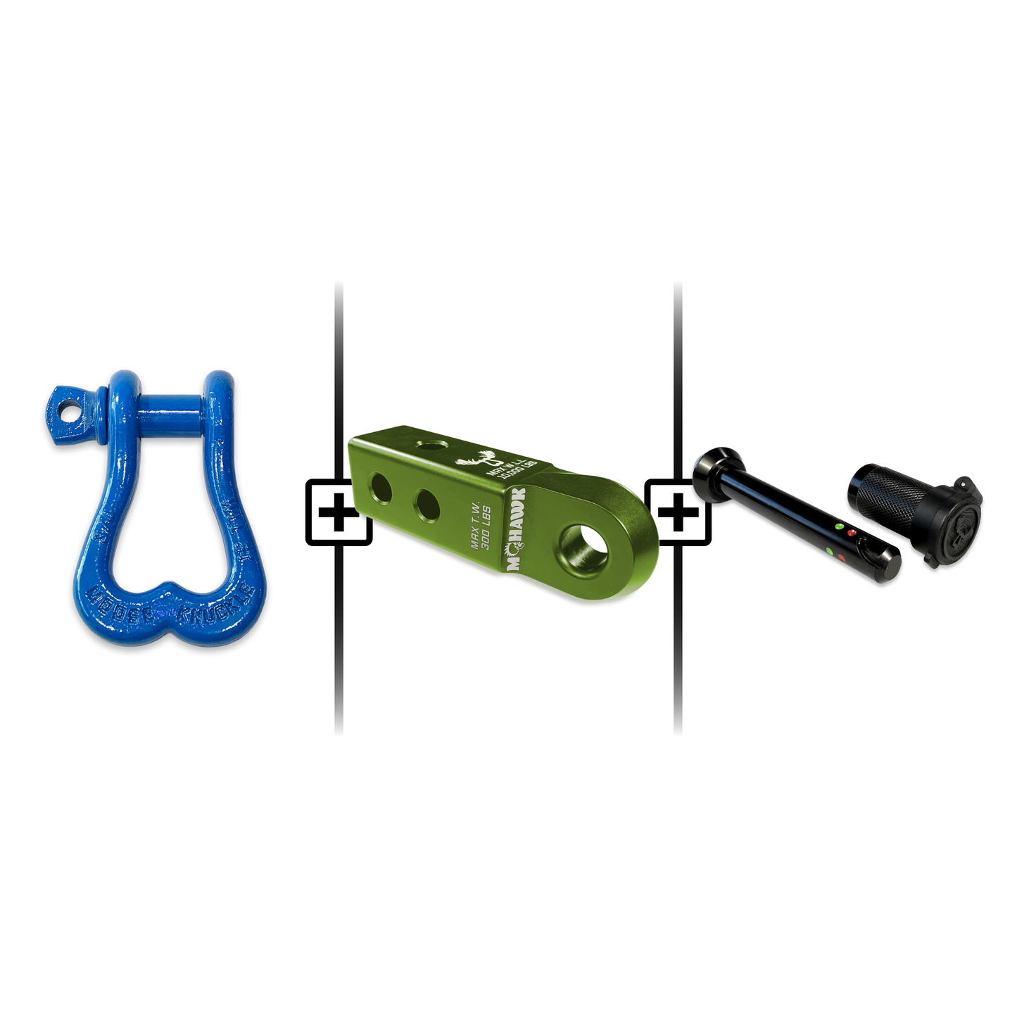 XL Shackle 3/4 Mohawk Receiver 2.0 Hitch Pin Bundle