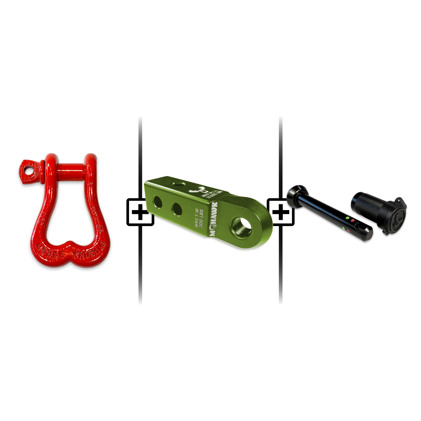 XL Shackle 3/4 Mohawk Receiver 2.0 Hitch Pin Bundle