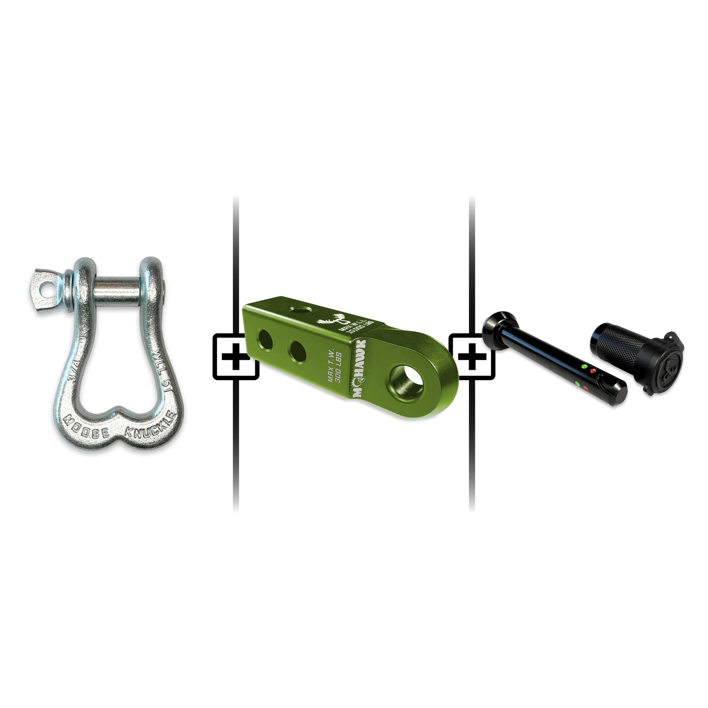 XL Shackle 3/4 Mohawk Receiver 2.0 Hitch Pin Bundle