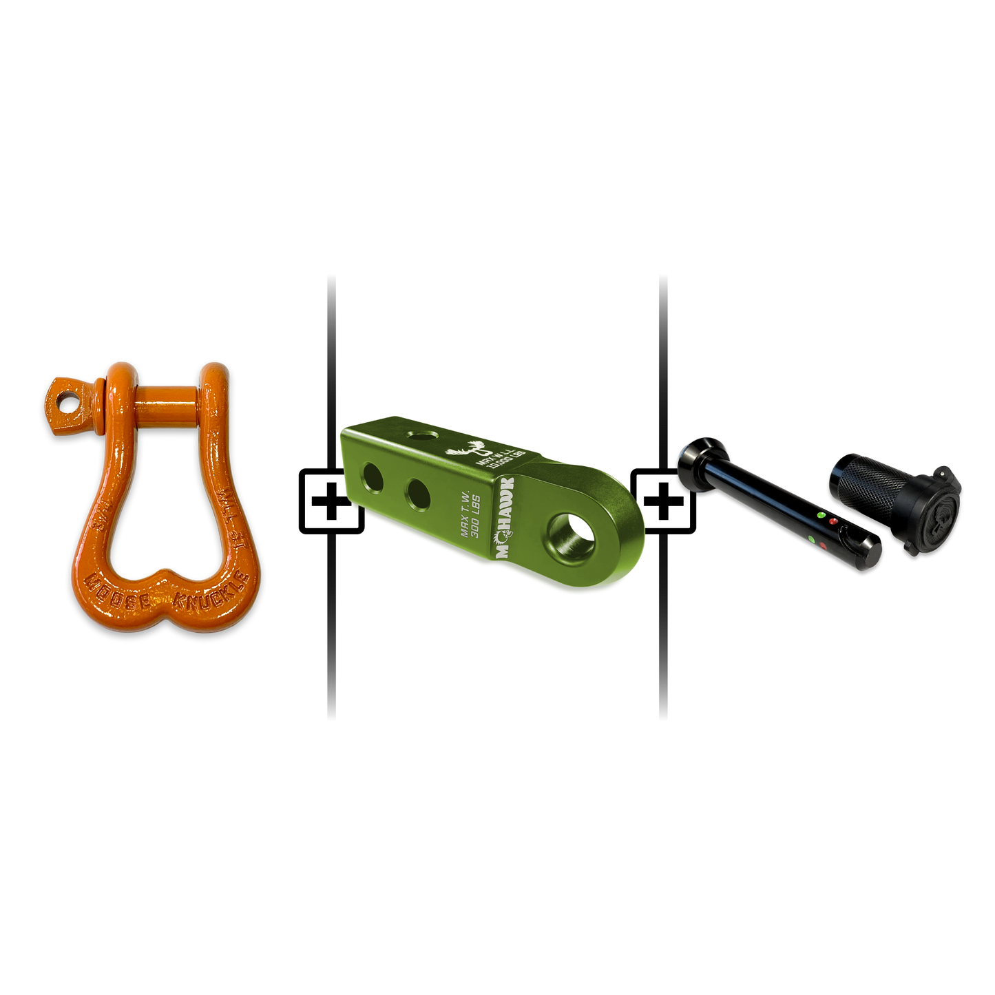 XL Shackle 3/4 Mohawk Receiver 2.0 Hitch Pin Bundle