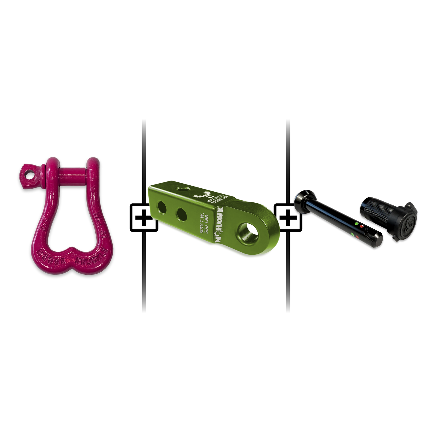 XL Shackle 3/4 Mohawk Receiver 2.0 Hitch Pin Bundle