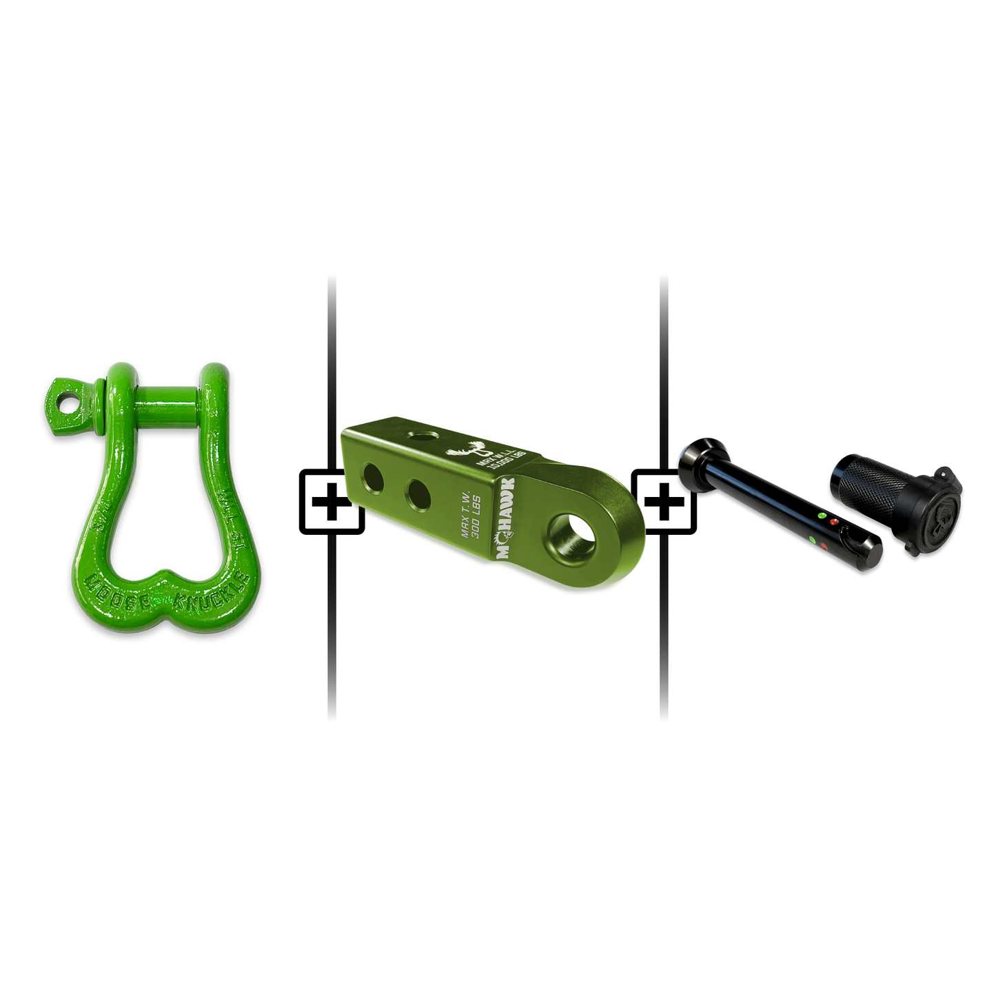 XL Shackle 3/4 Mohawk Receiver 2.0 Hitch Pin Bundle