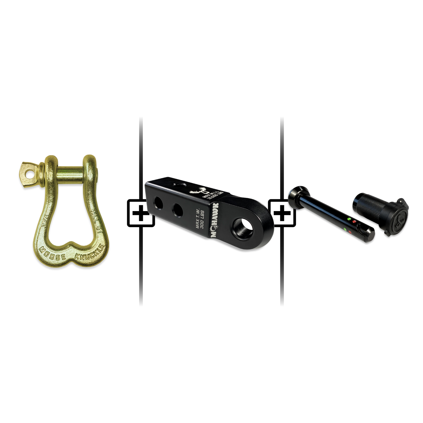XL Shackle 3/4 Mohawk Receiver 2.0 Hitch Pin Bundle