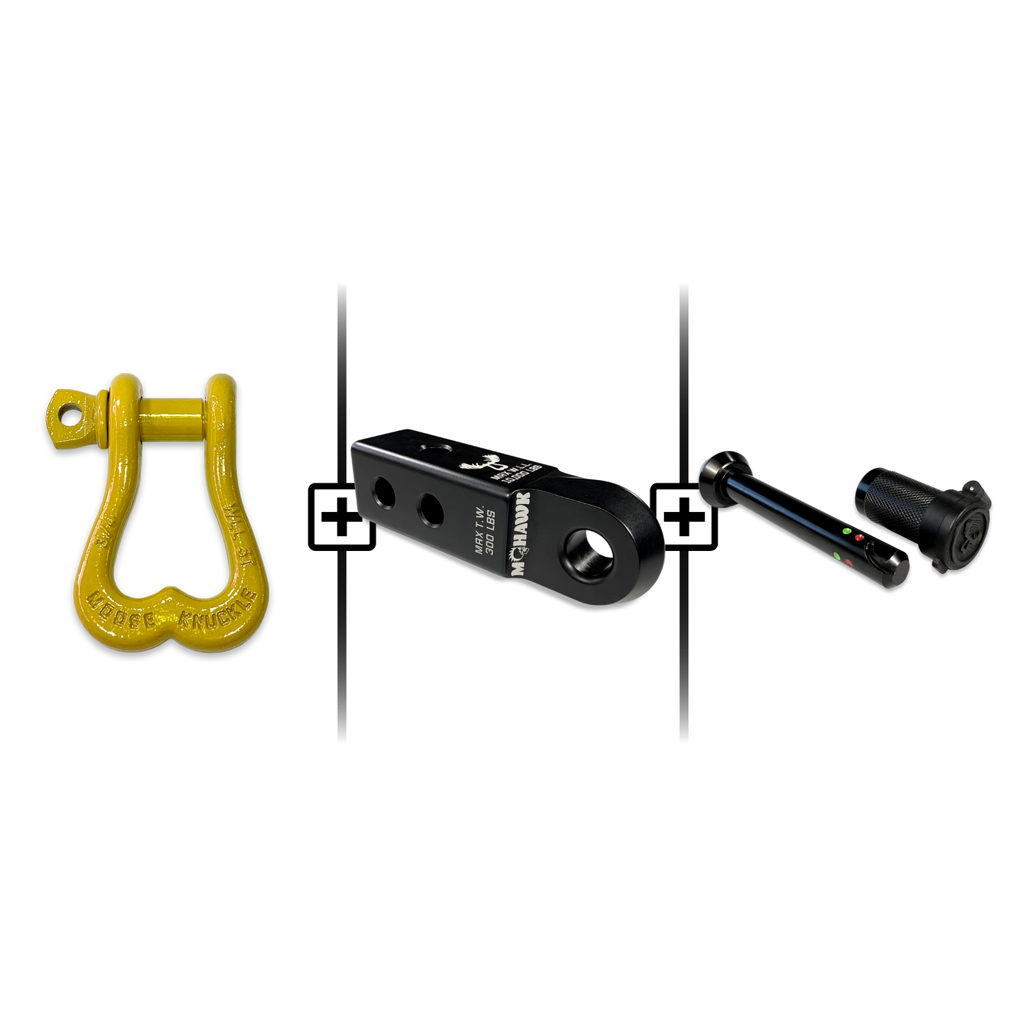 XL Shackle 3/4 Mohawk Receiver 2.0 Hitch Pin Bundle