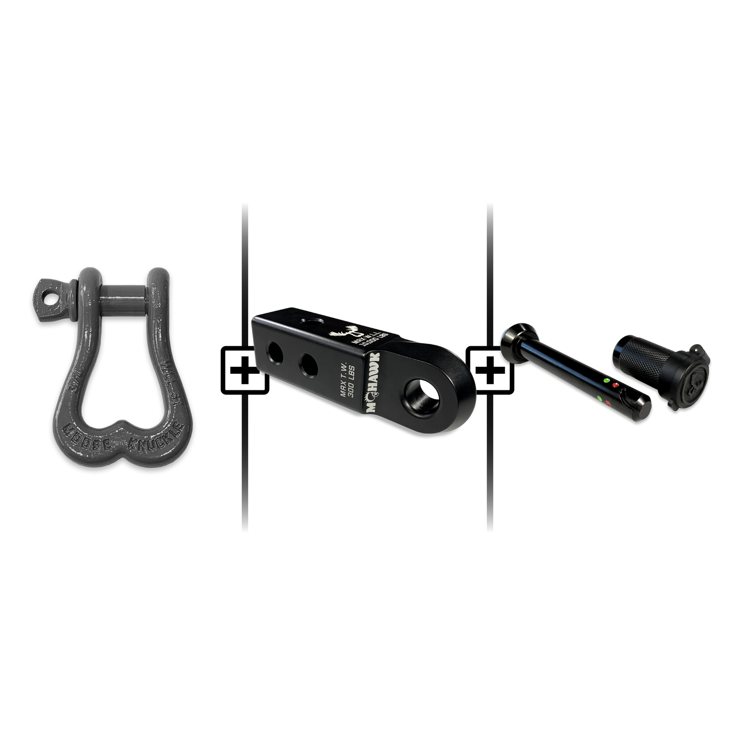 XL Shackle 3/4 Mohawk Receiver 2.0 Hitch Pin Bundle