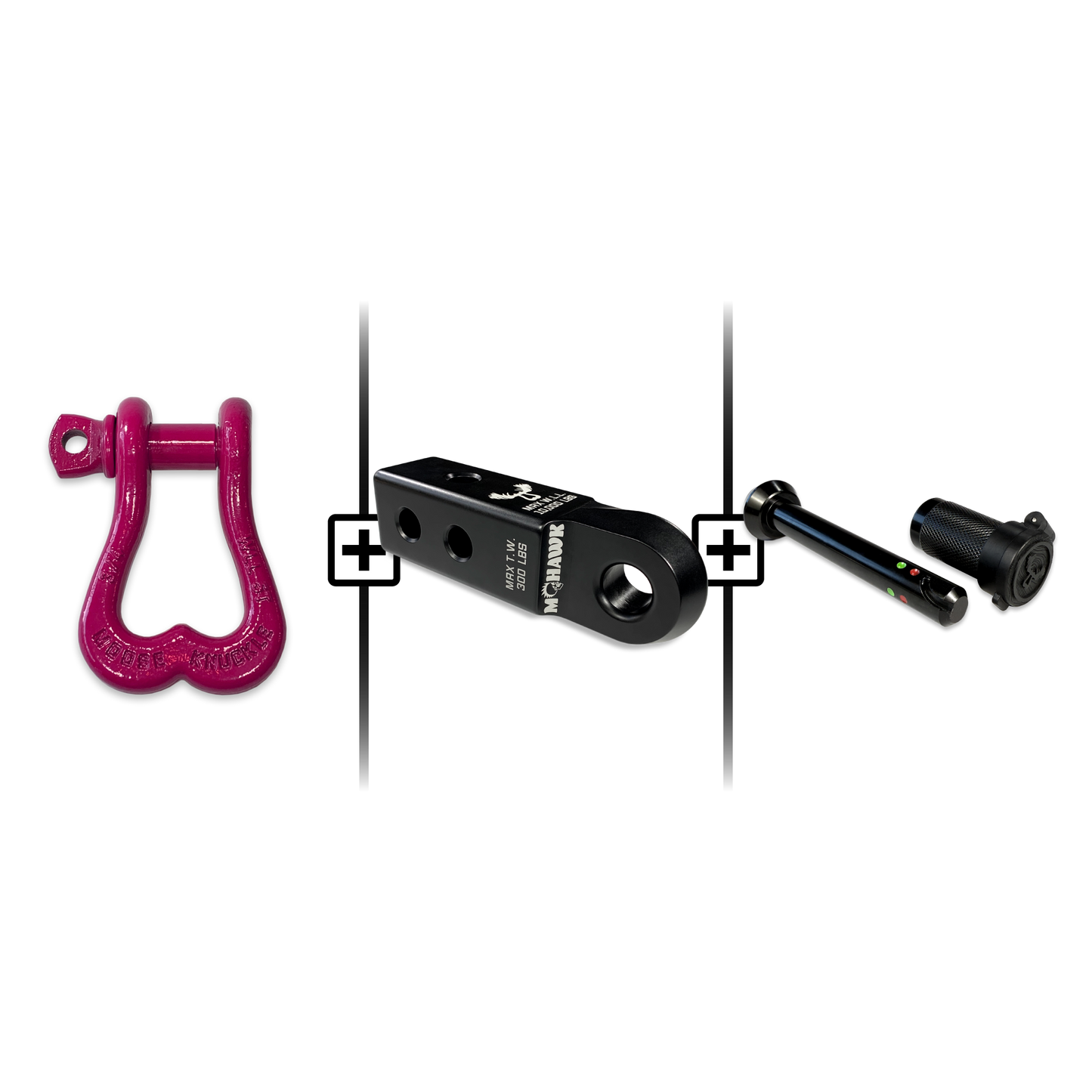 XL Shackle 3/4 Mohawk Receiver 2.0 Hitch Pin Bundle