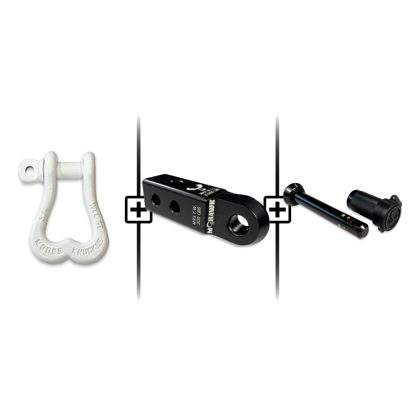 XL Shackle 3/4 Mohawk Receiver 2.0 Hitch Pin Bundle