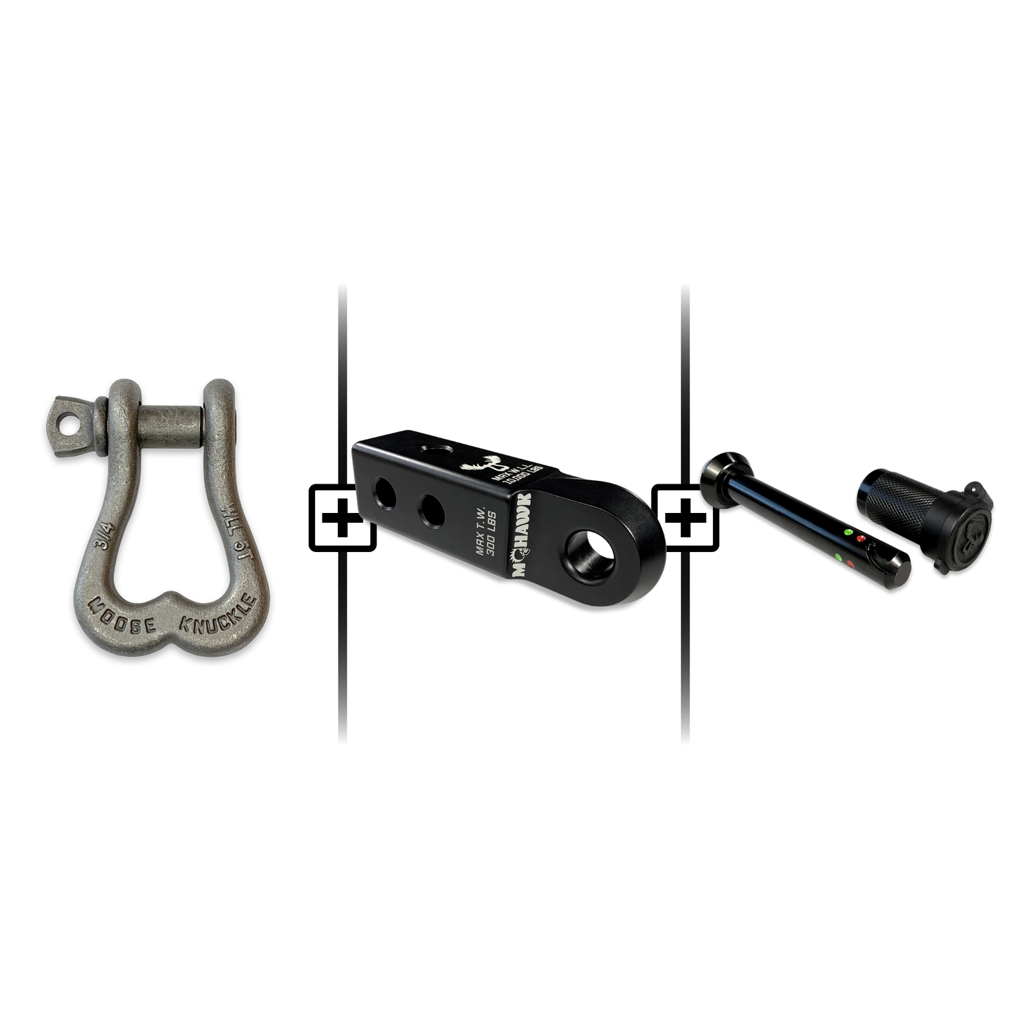 XL Shackle 3/4 Mohawk Receiver 2.0 Hitch Pin Bundle