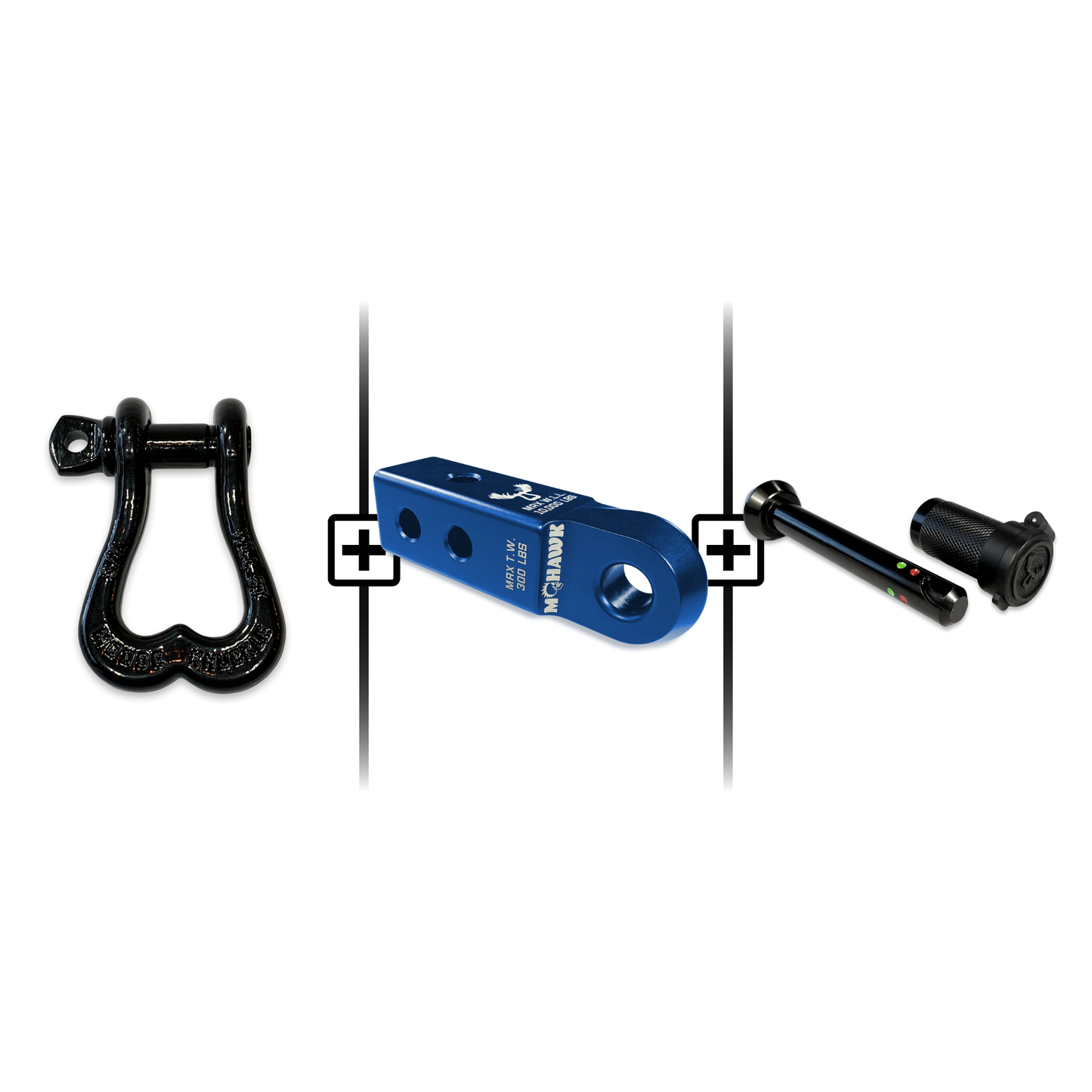 XL Shackle 3/4 Mohawk Receiver 2.0 Hitch Pin Bundle
