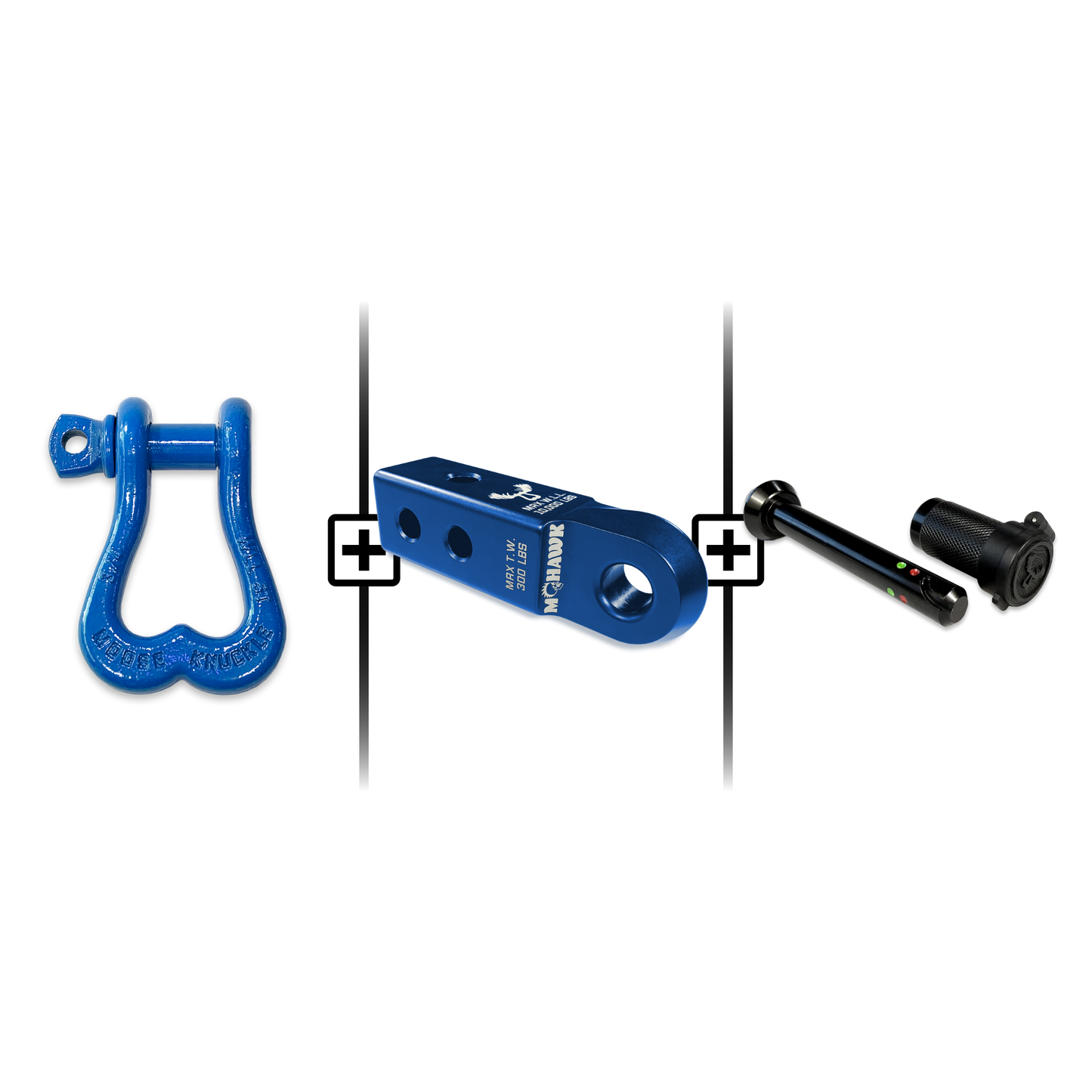 XL Shackle 3/4 Mohawk Receiver 2.0 Hitch Pin Bundle