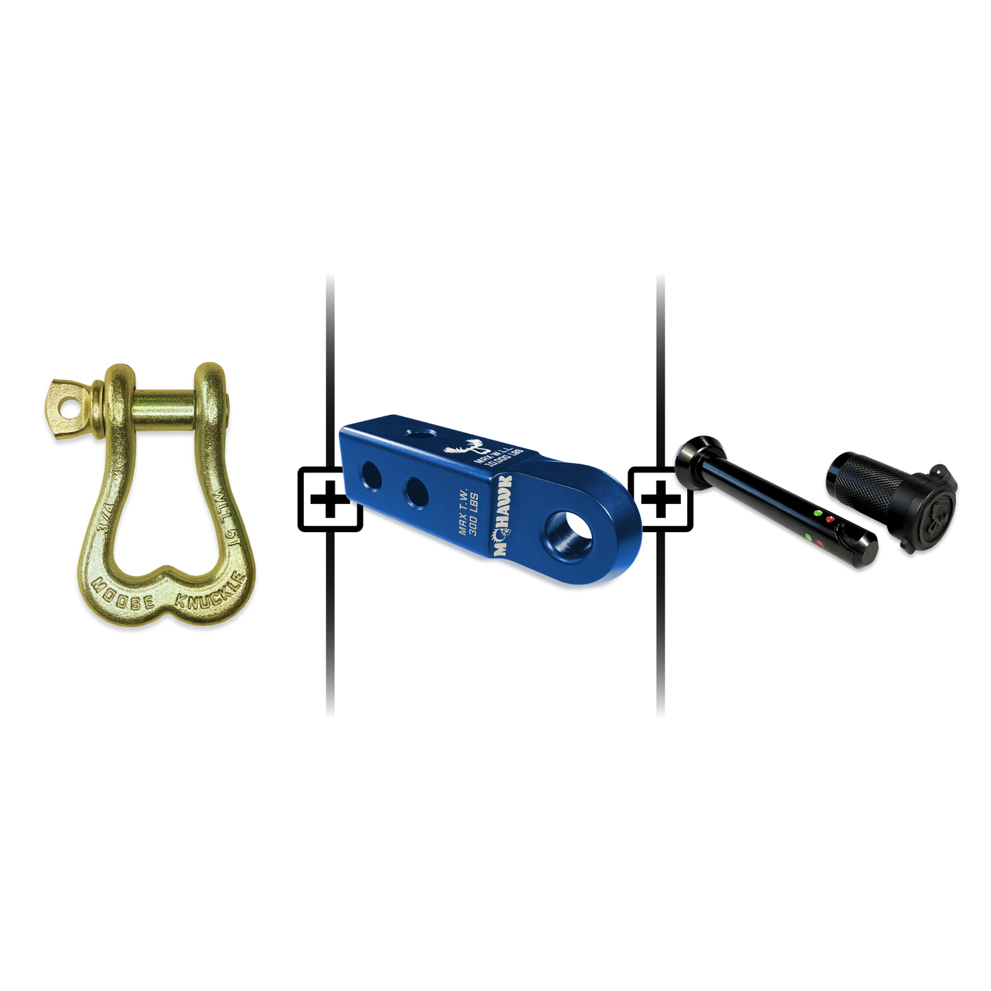 XL Shackle 3/4 Mohawk Receiver 2.0 Hitch Pin Bundle