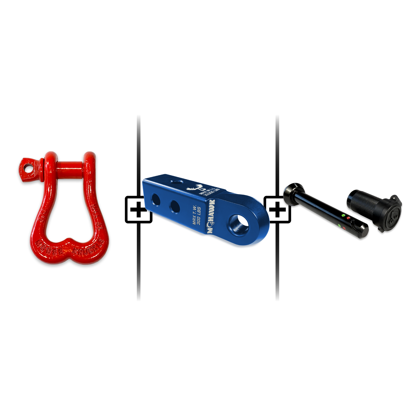 XL Shackle 3/4 Mohawk Receiver 2.0 Hitch Pin Bundle